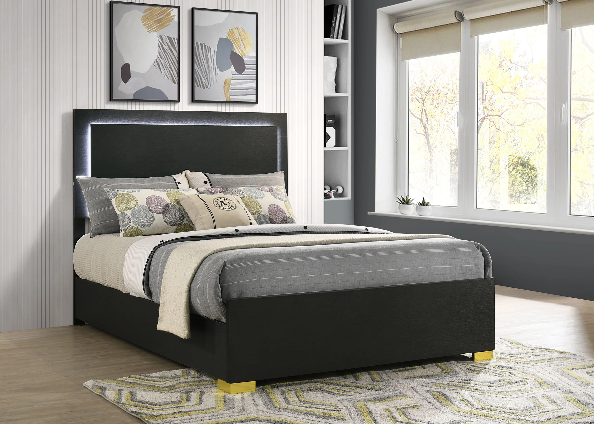 Marceline Panel Bed with LED Lighting - Image 18