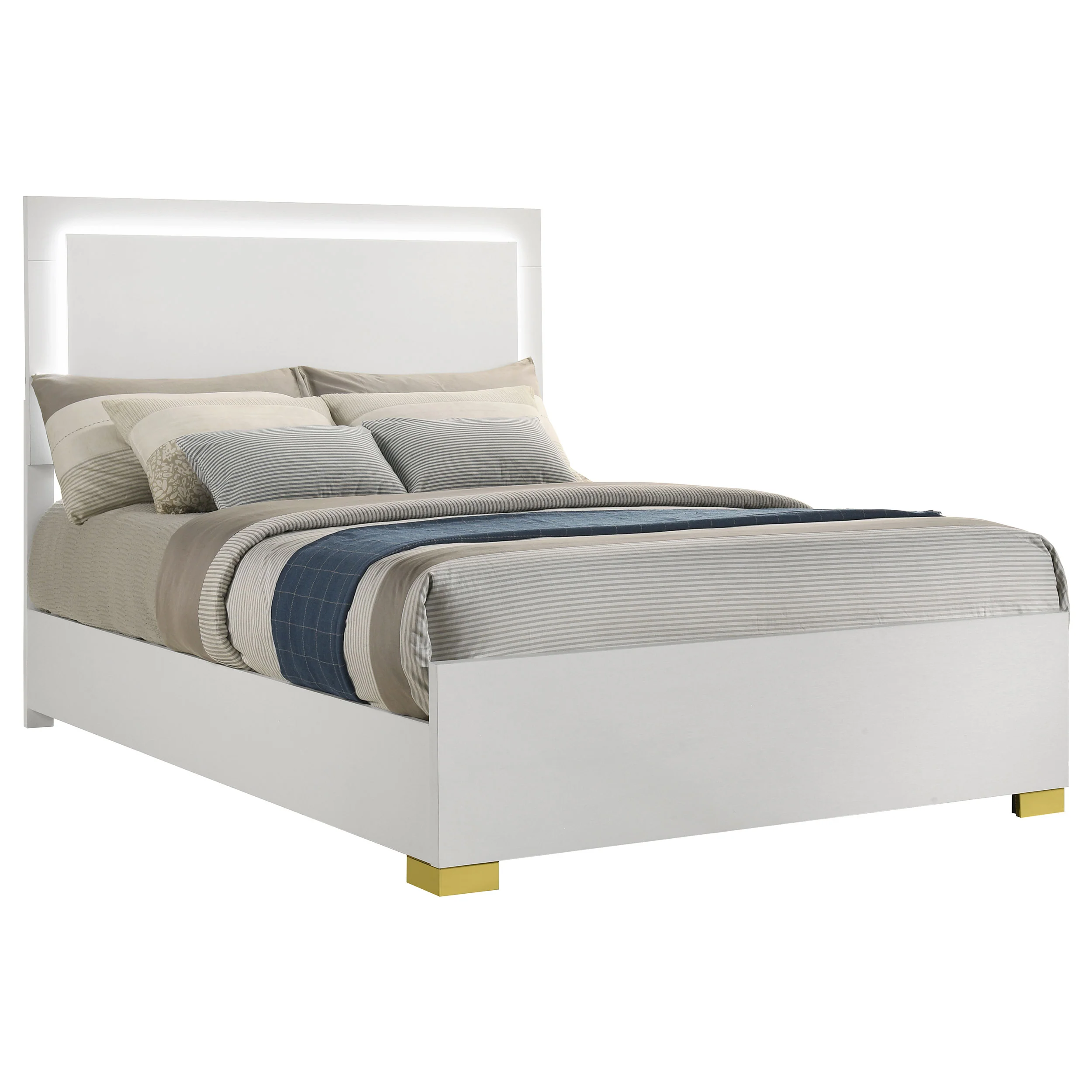 Marceline Panel Bed with LED Lighting - Image 49