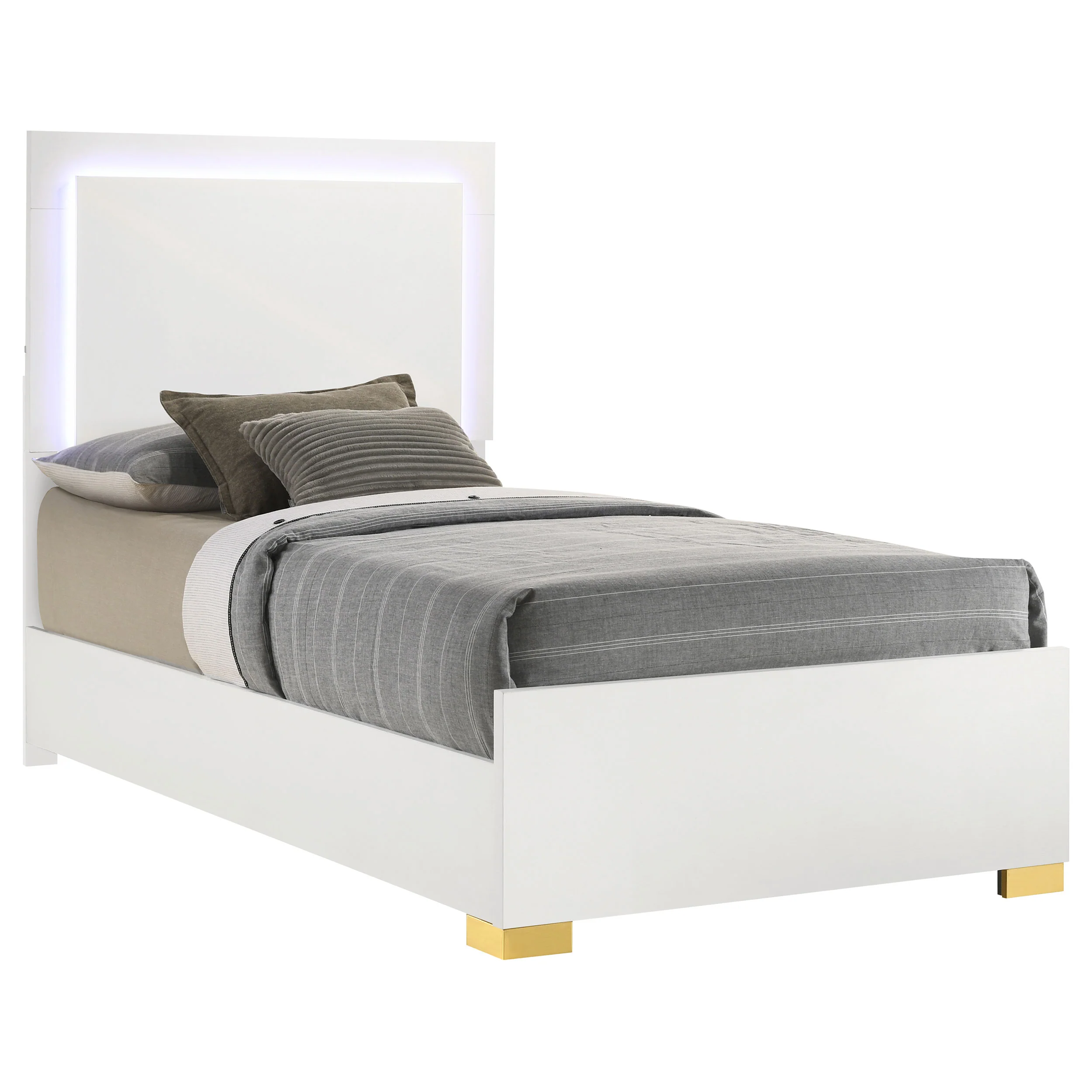 Marceline Panel Bed with LED Lighting - Image 56