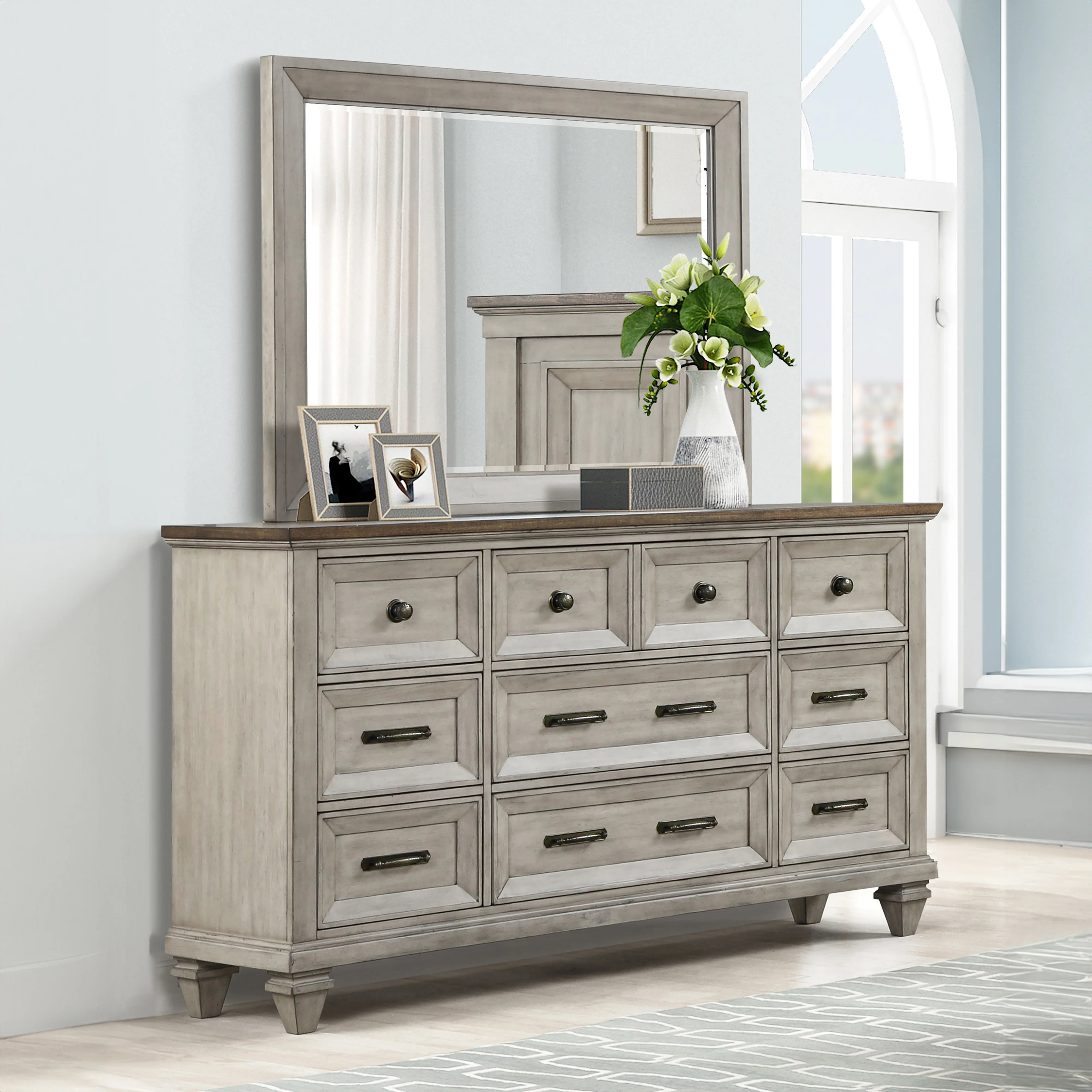 Mariana Mirror-Vintage Creme - Image 9