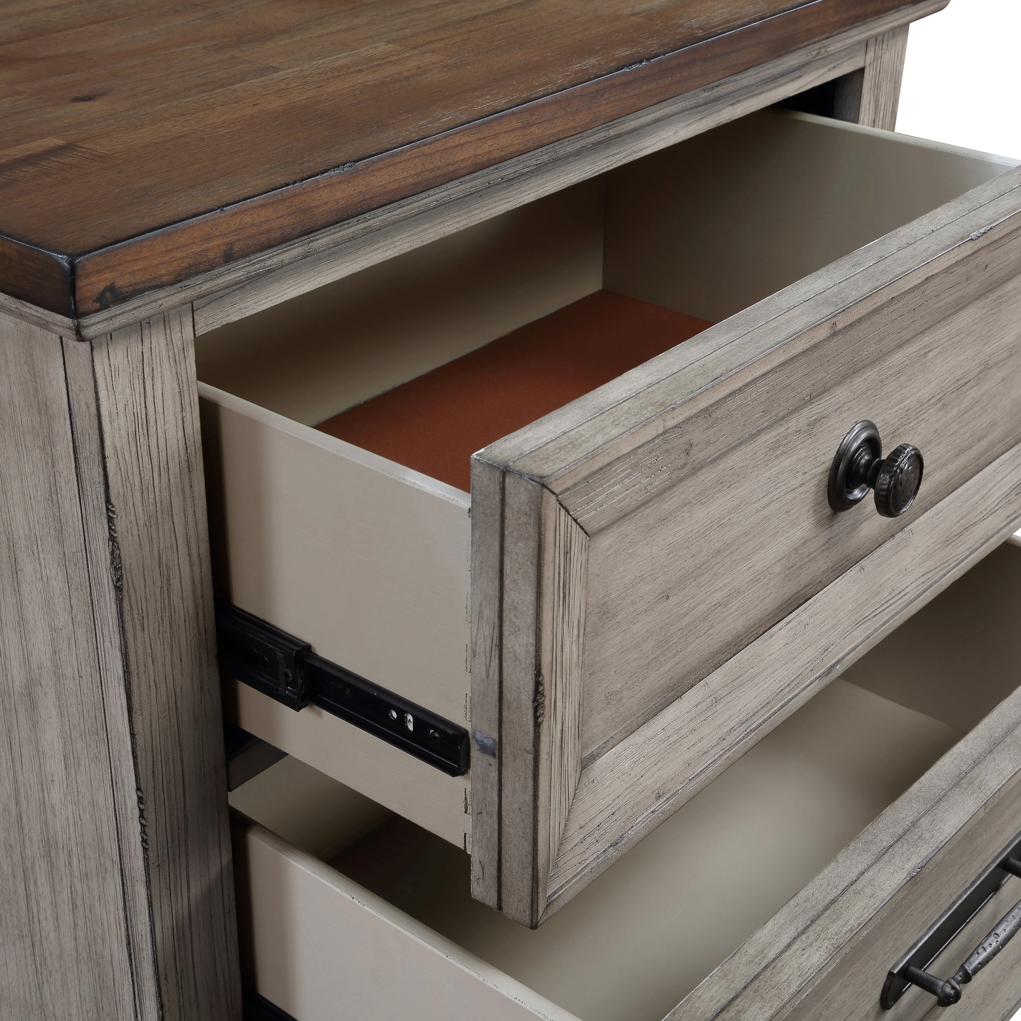 Mariana Nightstand W/Usb-Vintage Creme - Image 5