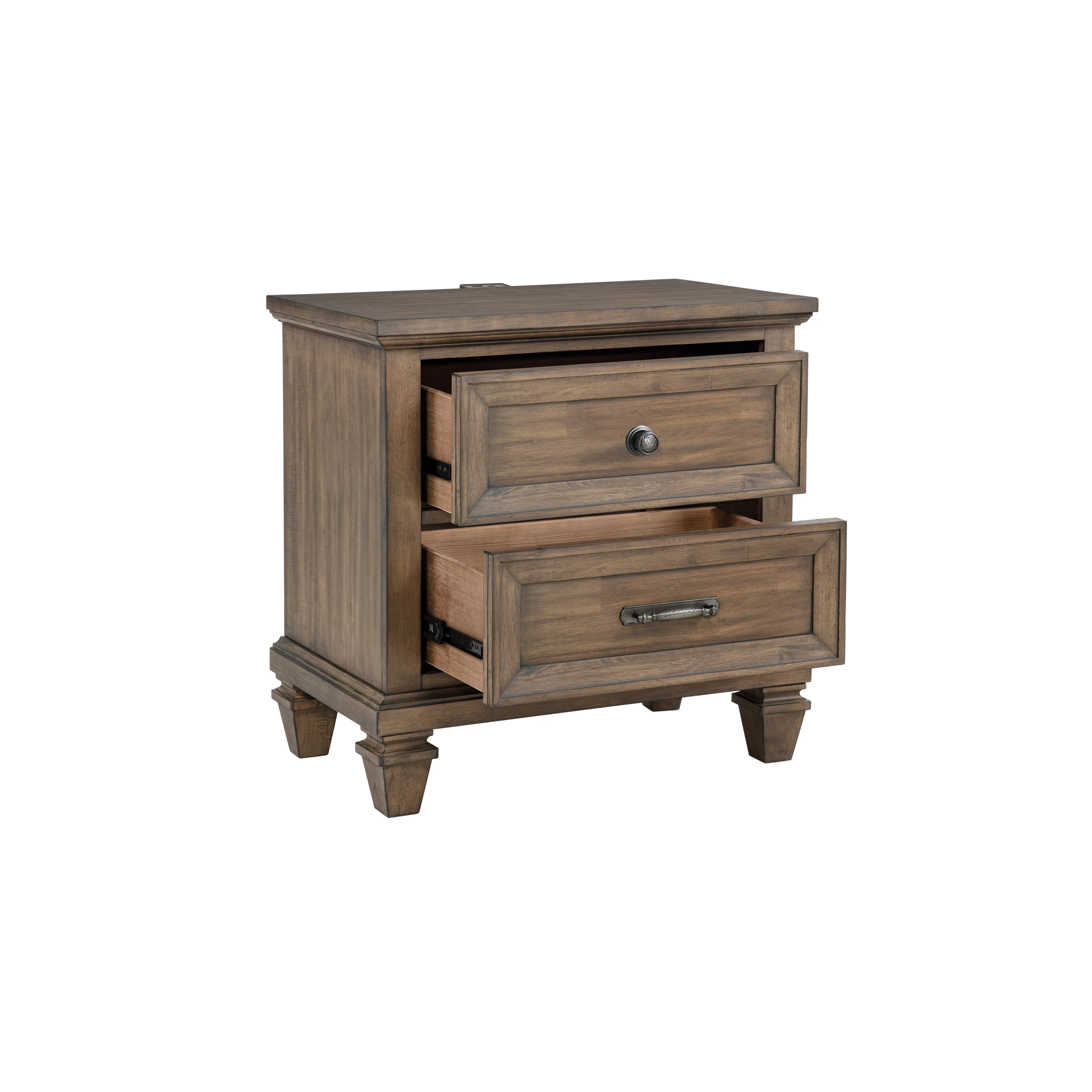 Mariana Nightstand W/Usb-Vintage Mocha - Image 4