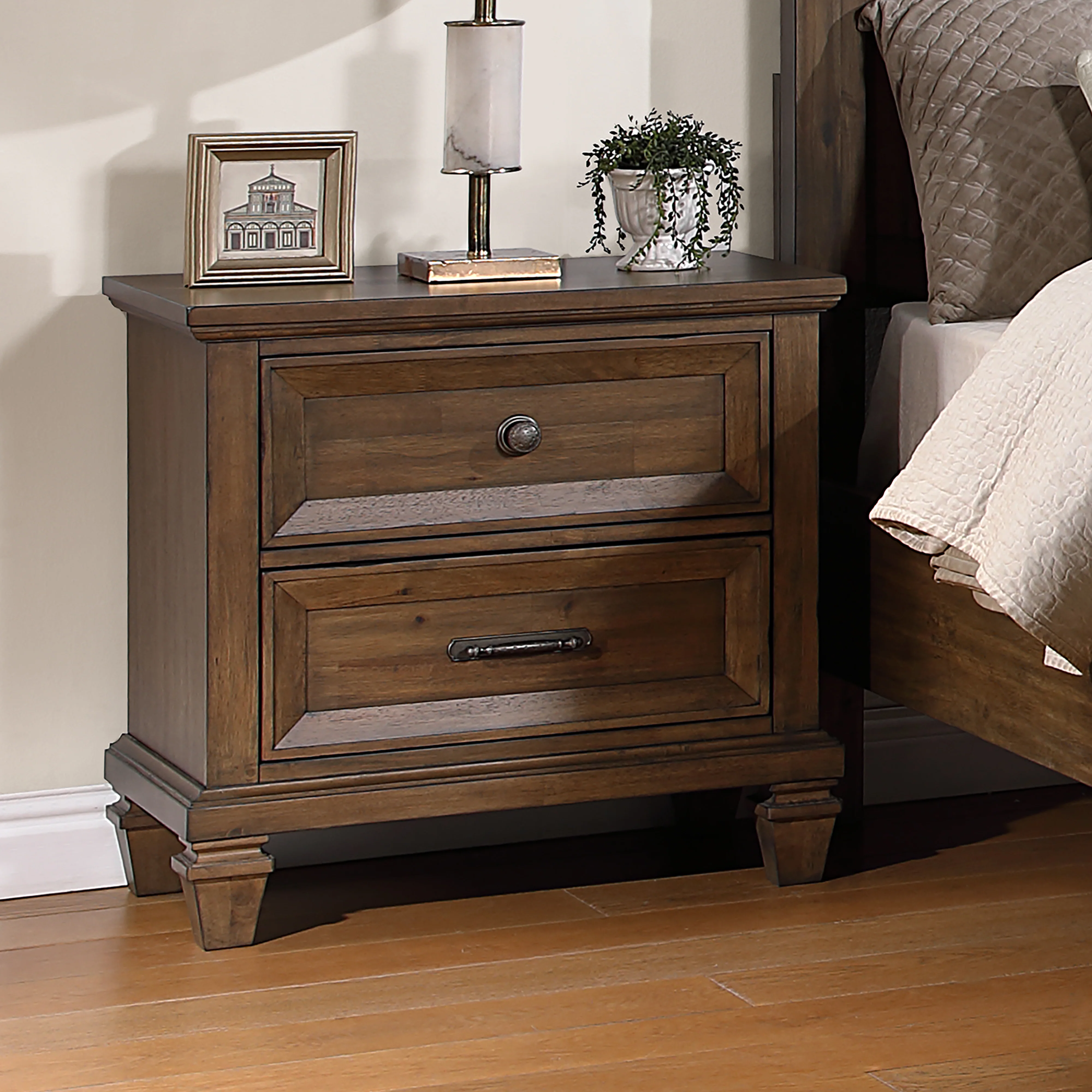 Mariana Nightstand W/Usb-Vintage Mocha - Image 8