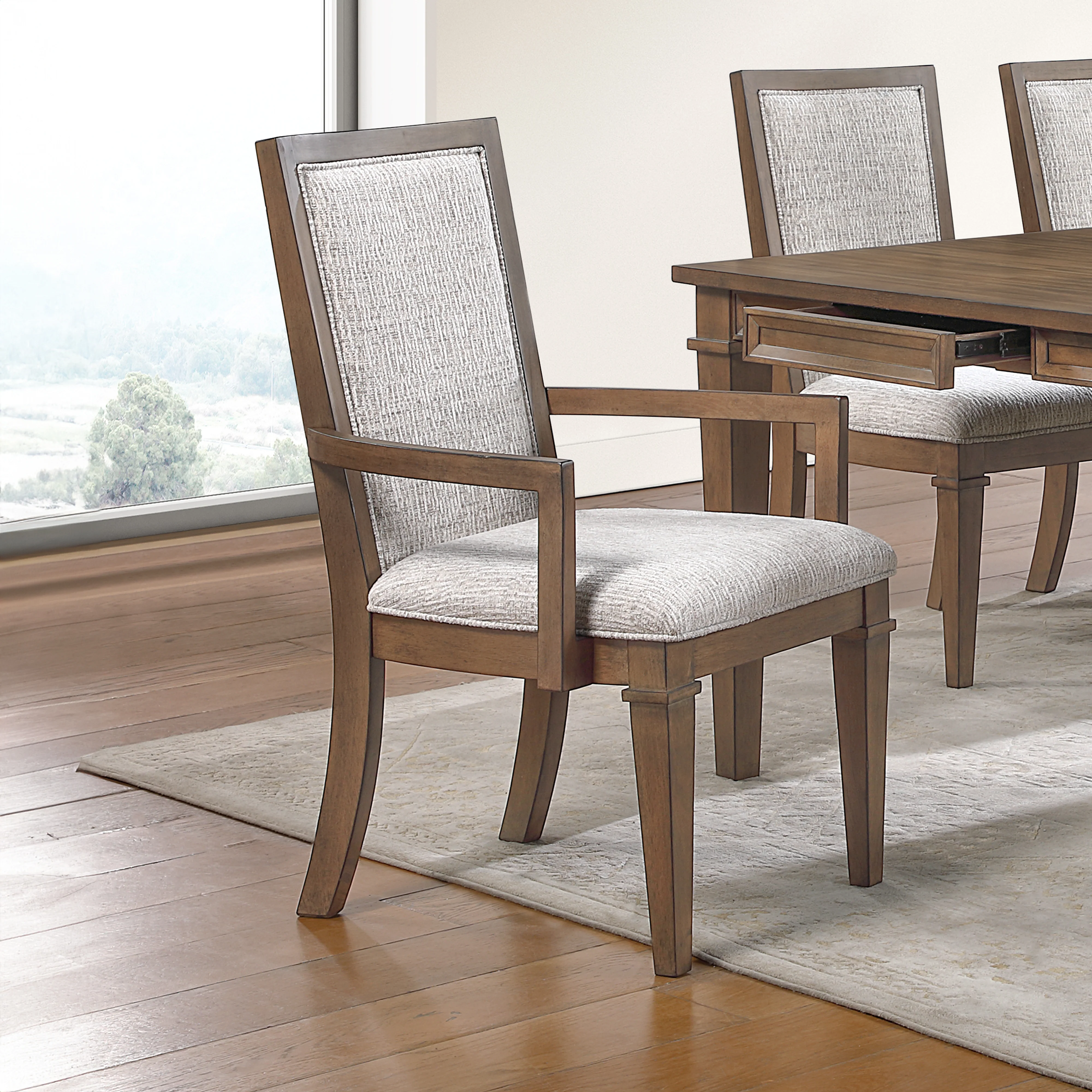 Mariana Upholstered Arm Chair (2 Per Carton)-Vintage Mocha - Image 7