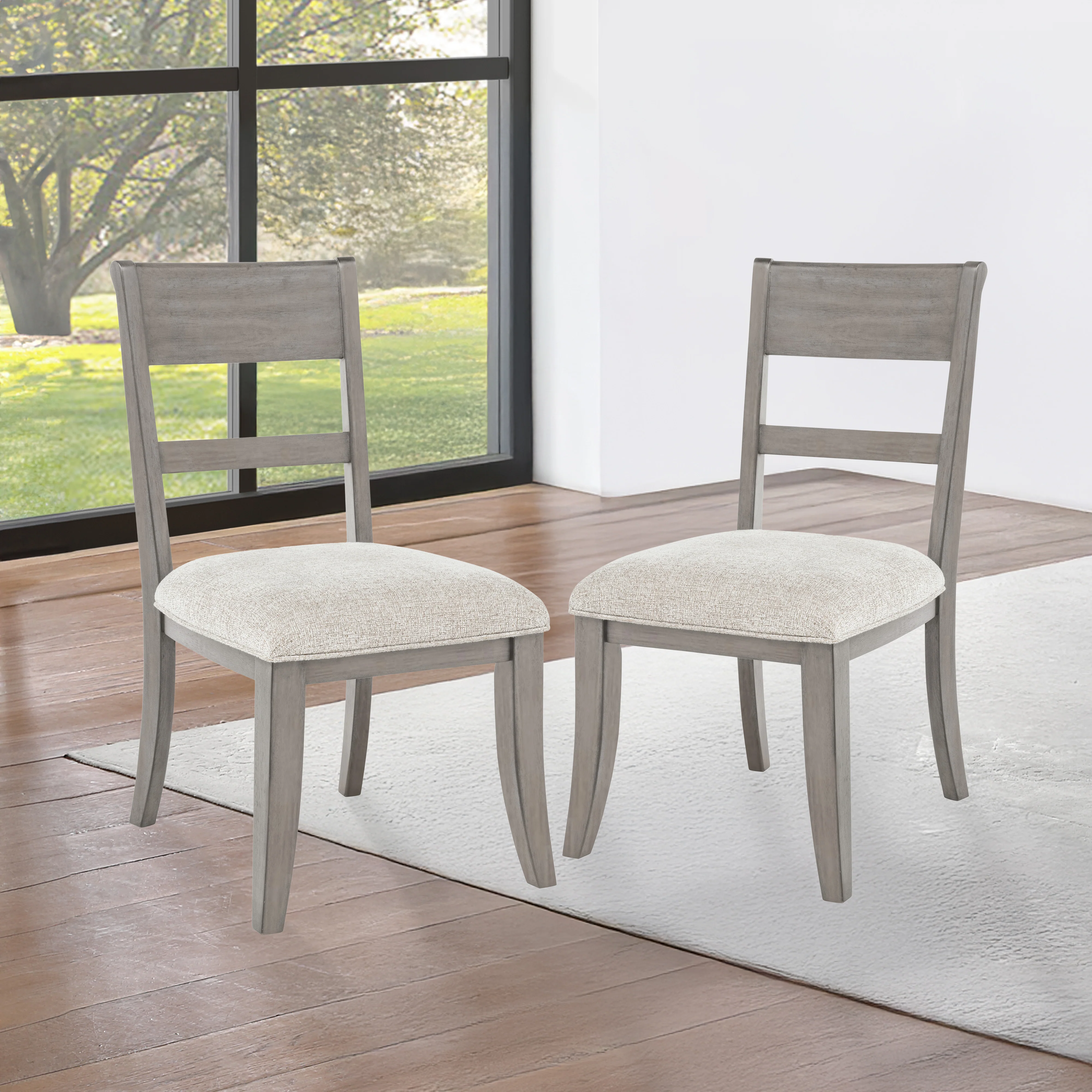 Mariana Wood Back Side Chair (2 Per Carton)-Vintage Cr‚àö√Äme - Image 7