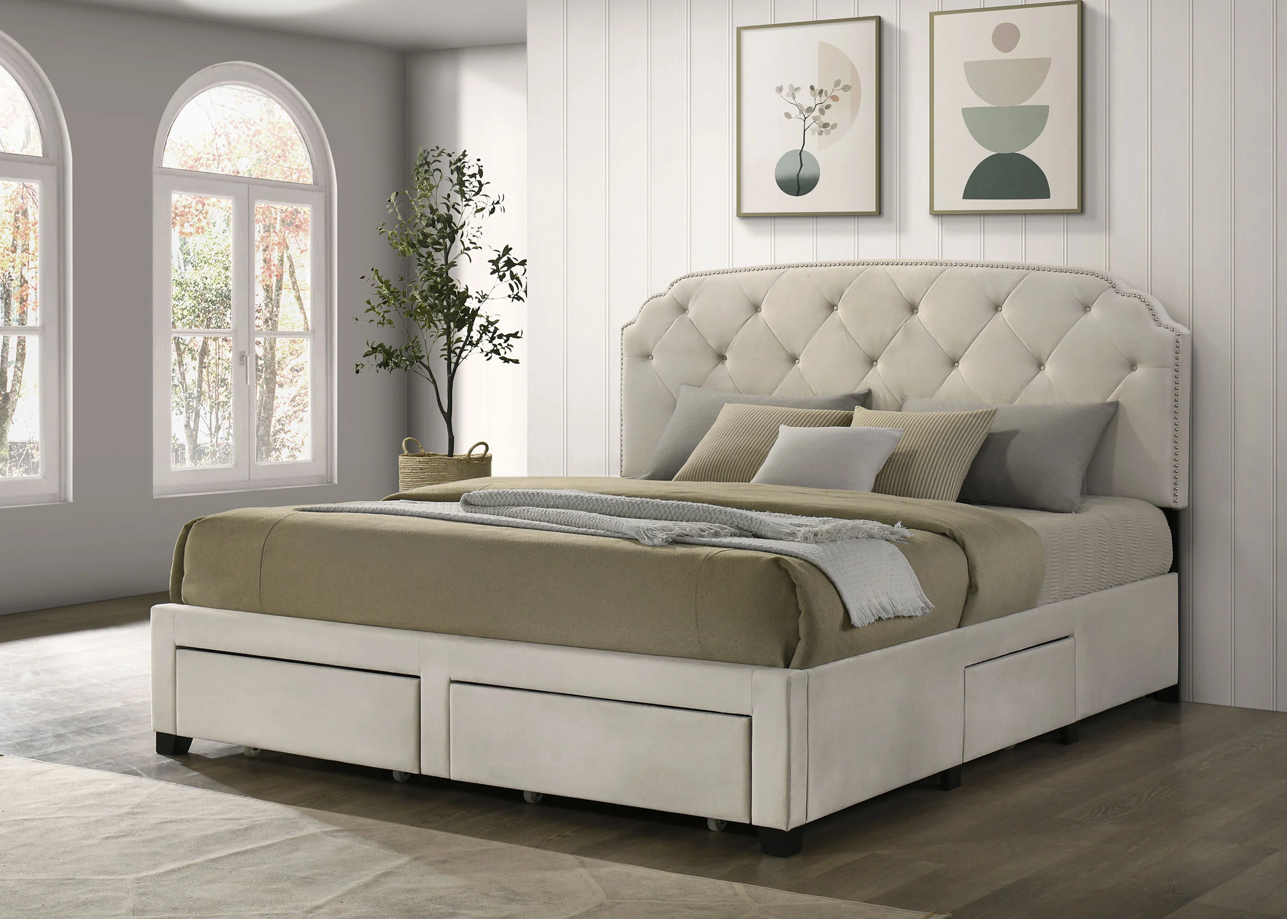 Marianna Panel Platform Storage Bed - Image 15