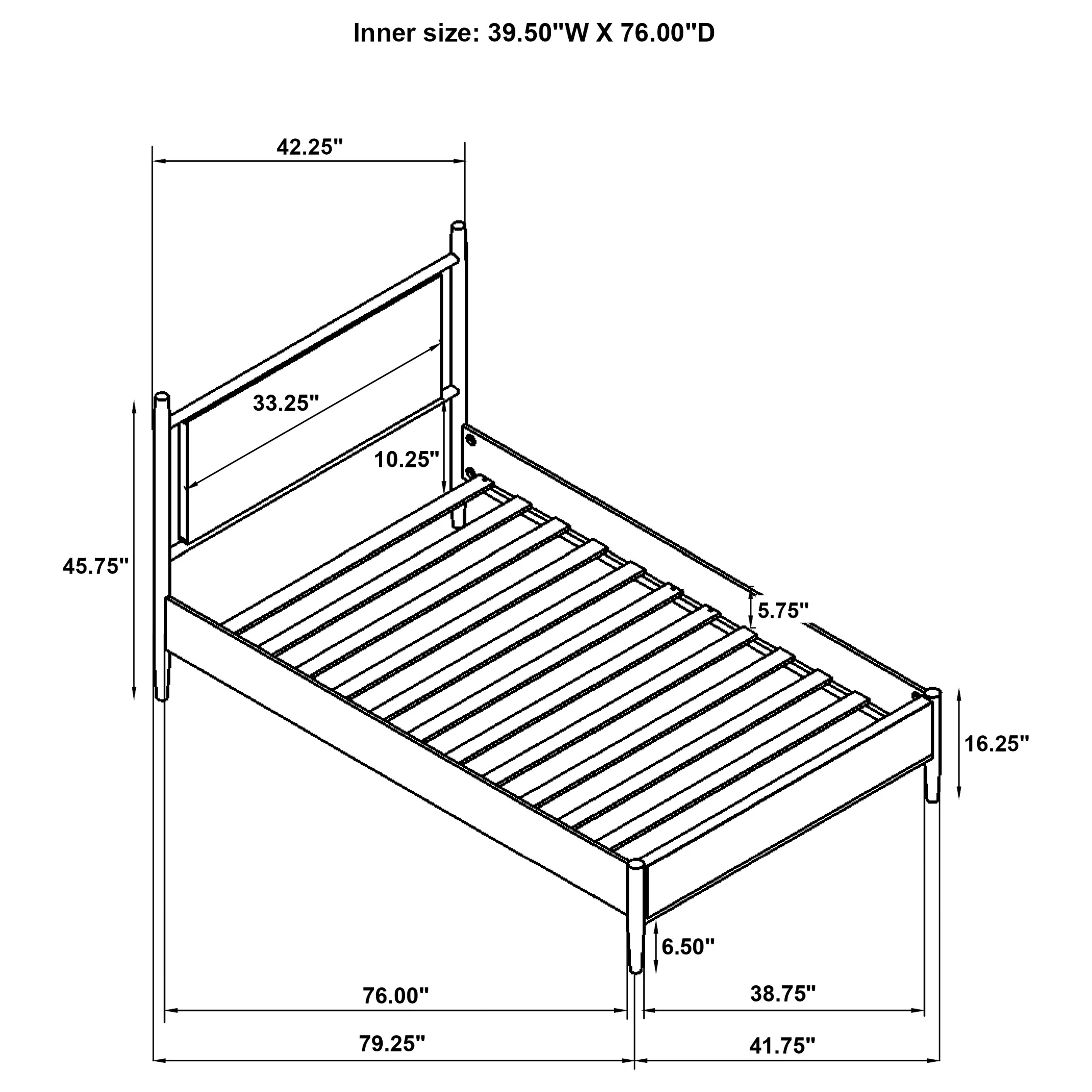 Mason Panel Platform Bed - Image 40