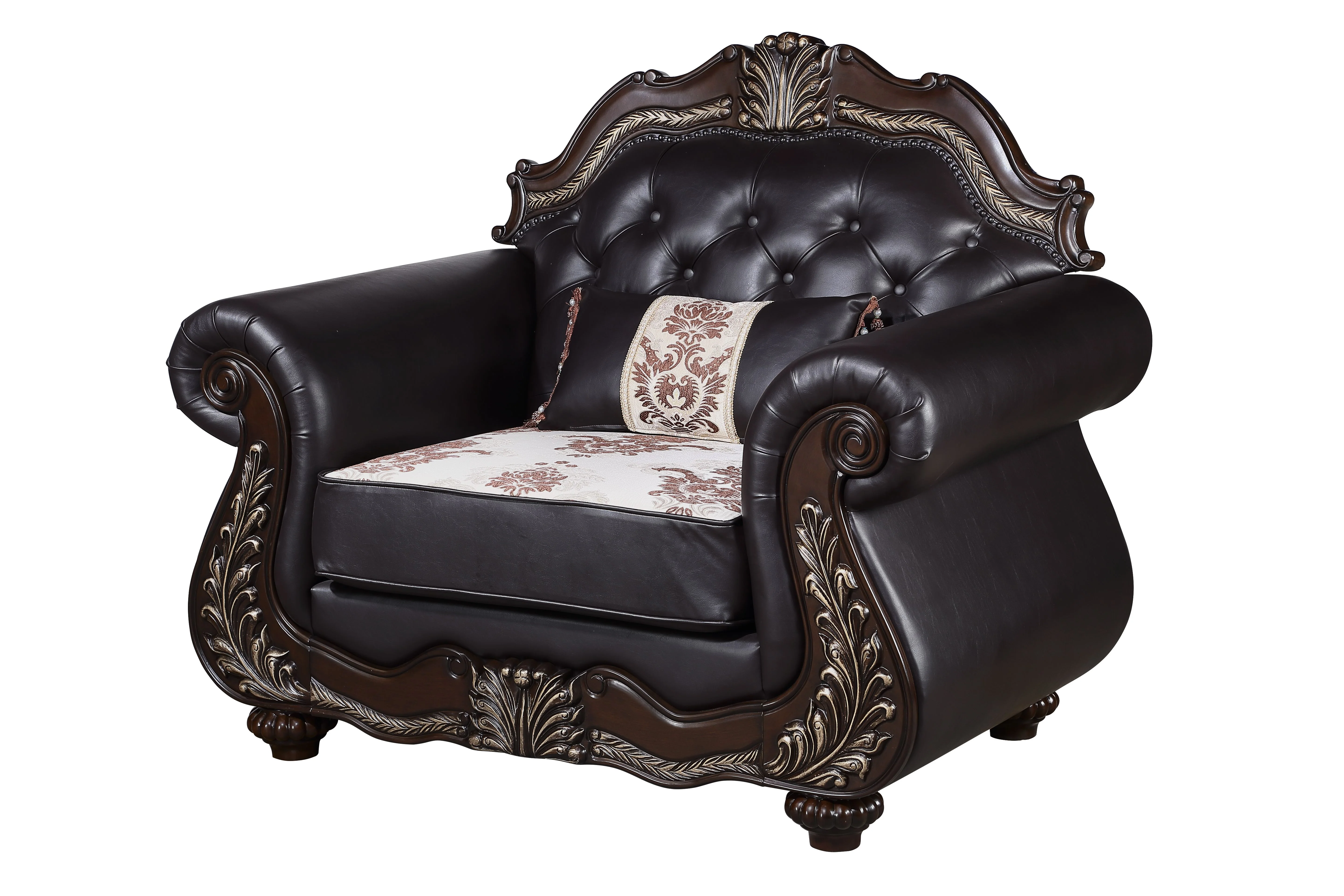 Maximus Chair Seat Cushion & Frame, Arms, And Throw Pillow
