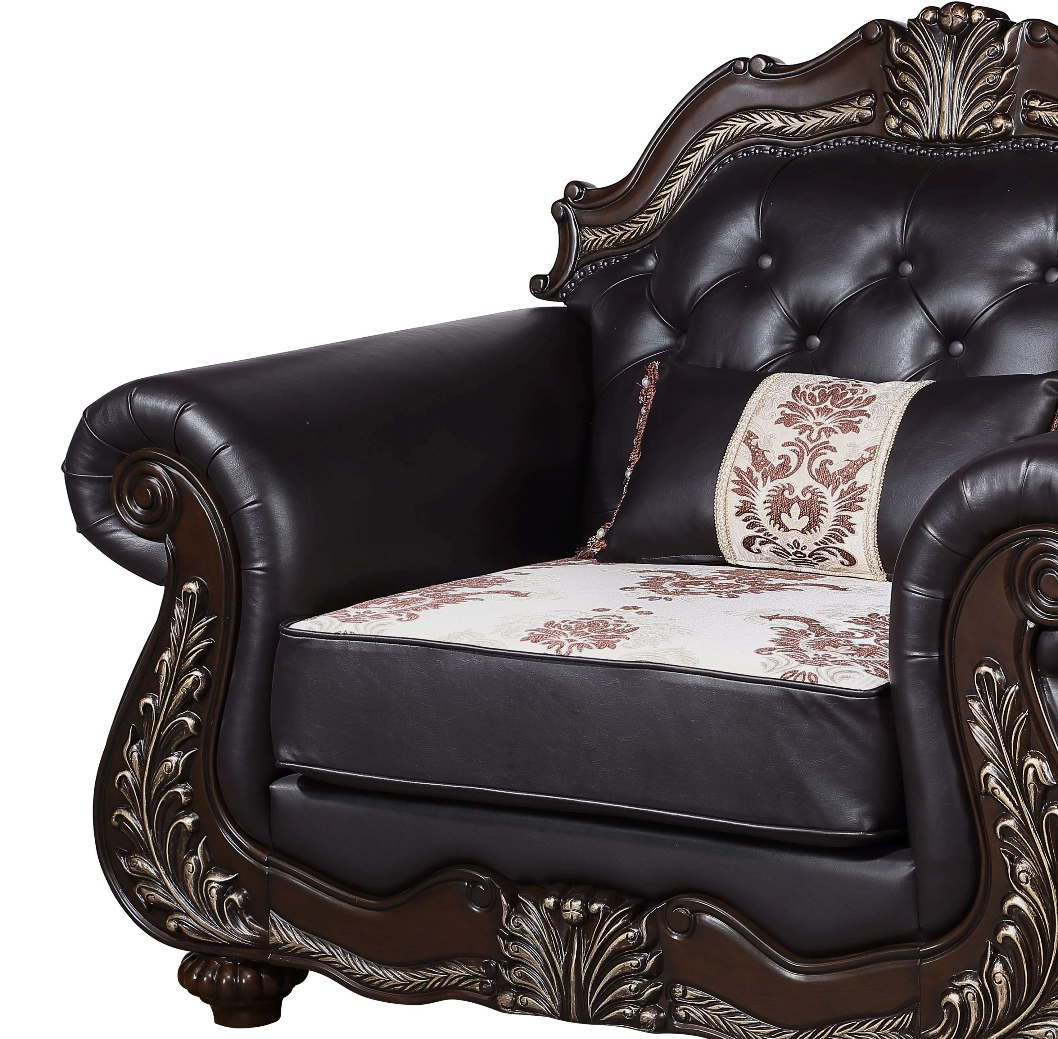 Maximus Chair Seat Cushion & Frame, Arms, And Throw Pillow - Image 4