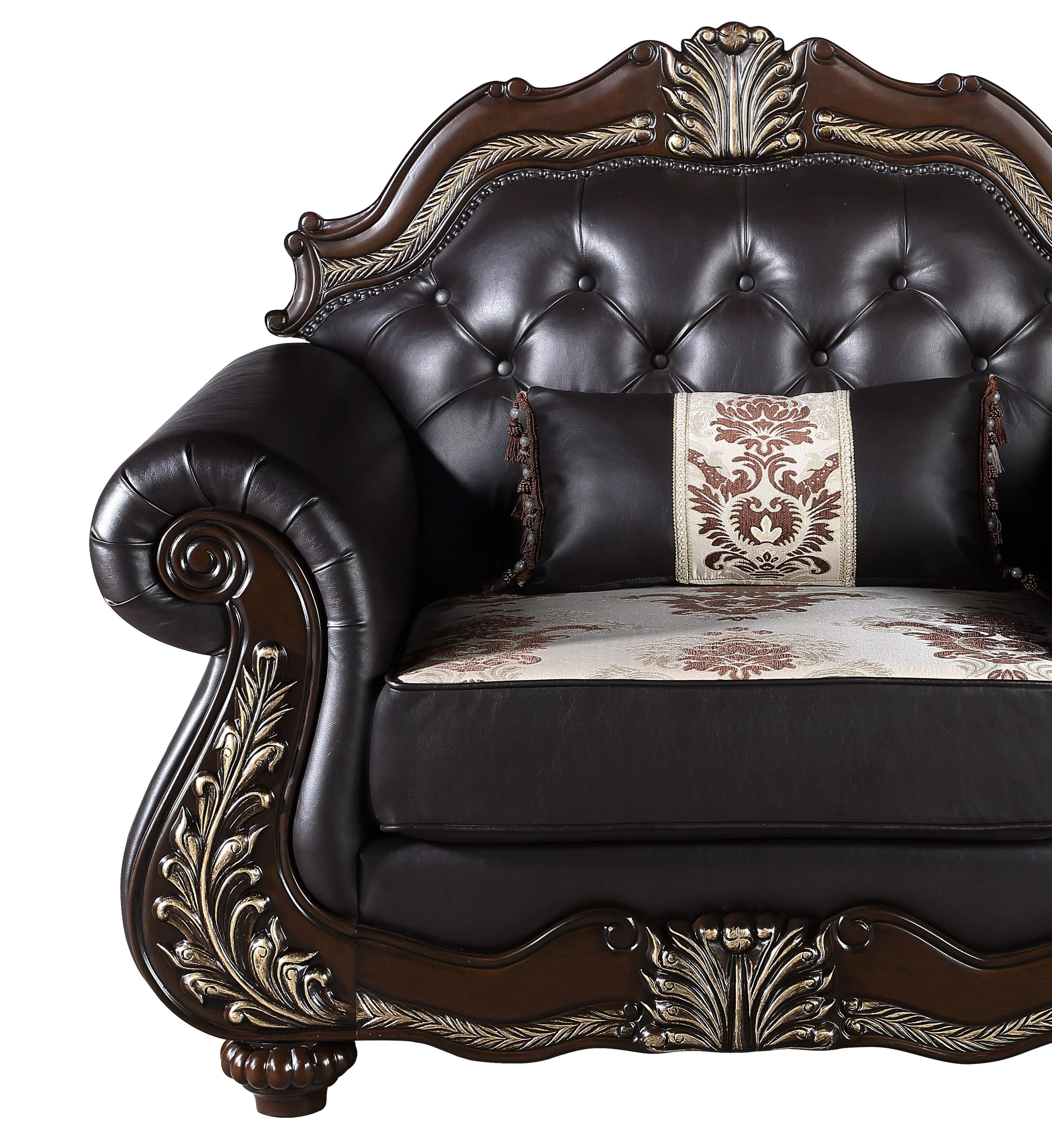 Maximus Chair Seat Cushion & Frame, Arms, And Throw Pillow - Image 5
