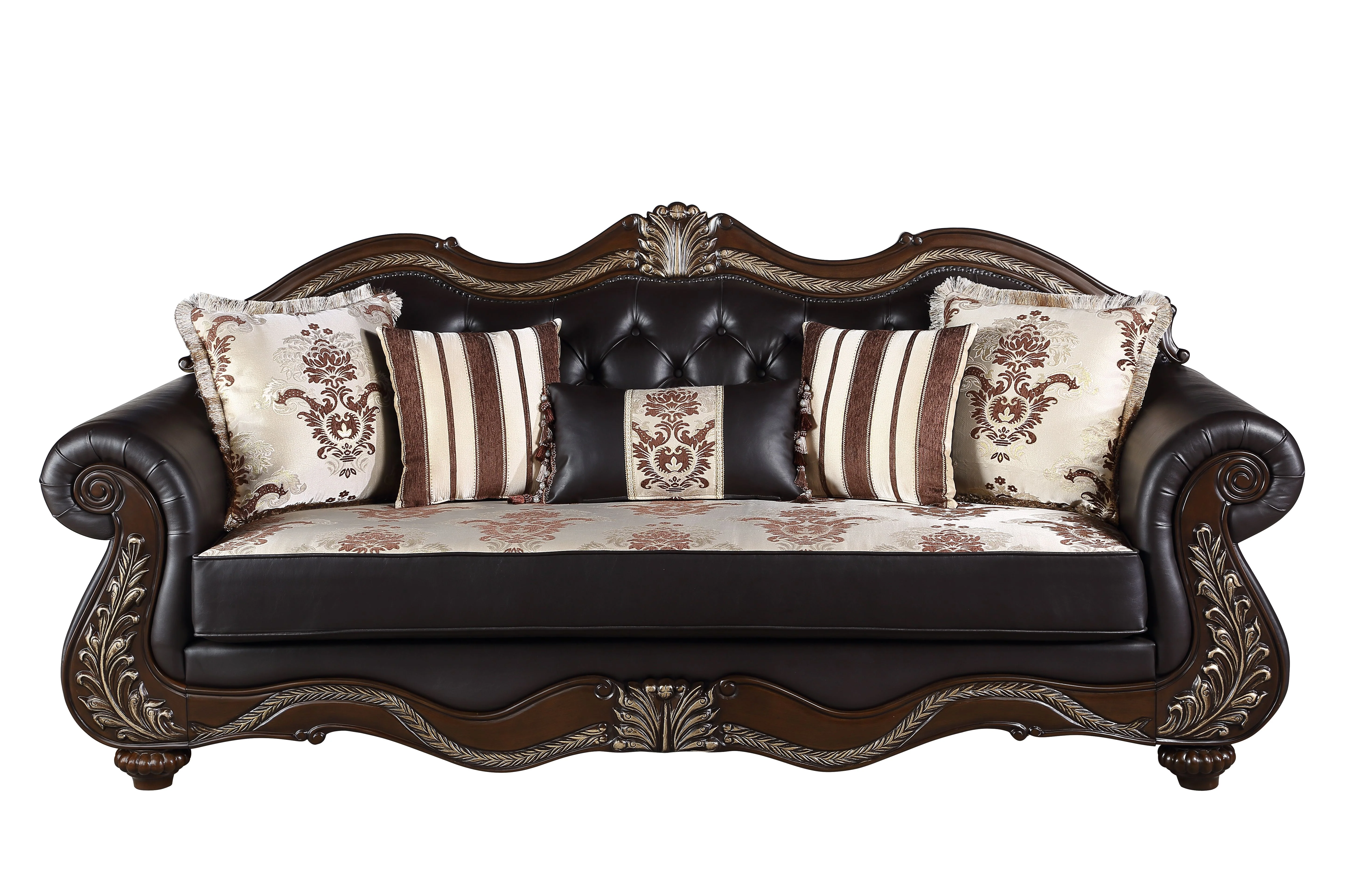 Maximus Sofa Frame, Seat Cushions, Arms, Legs & 5 Pillows - Image 2