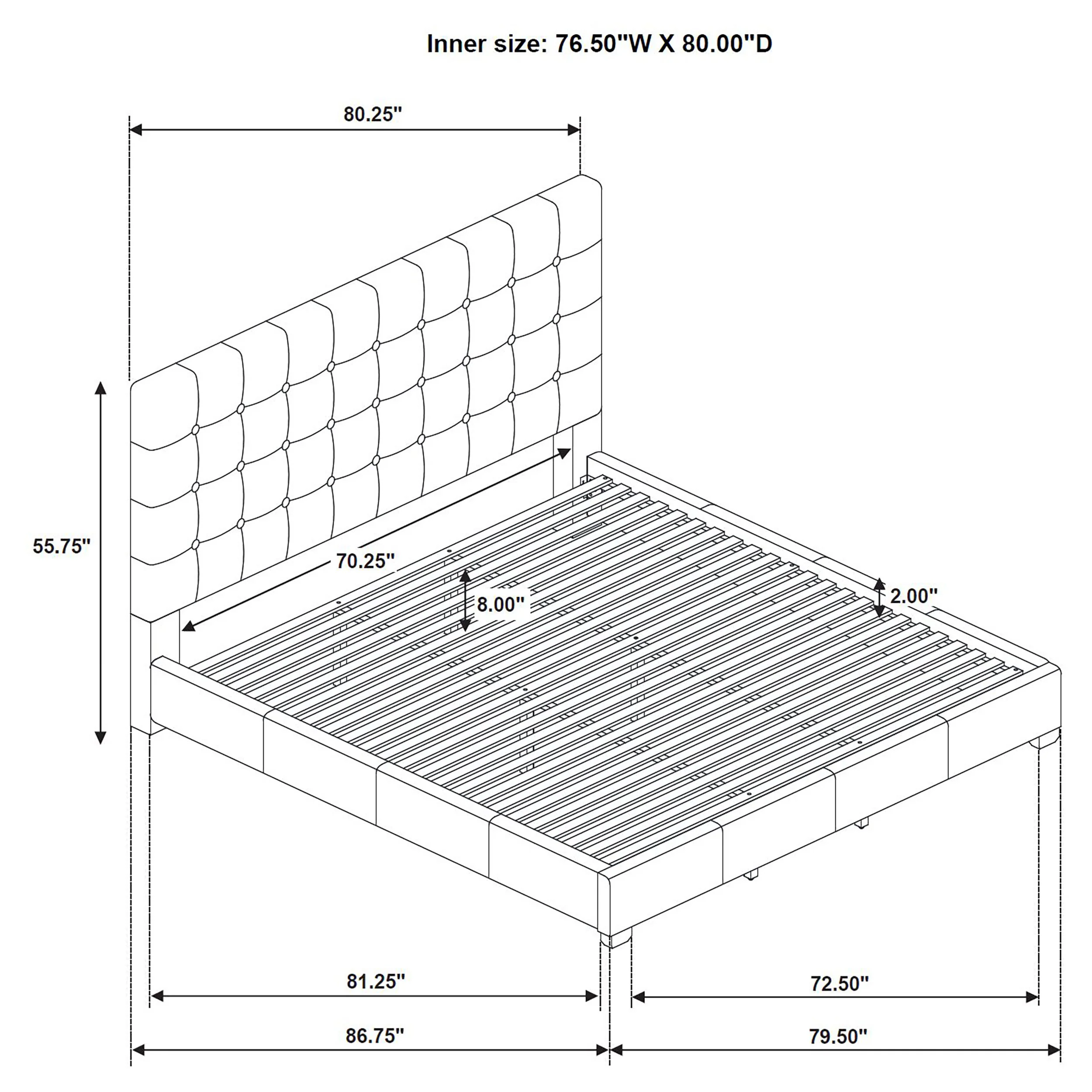 Medley Panel Platform Bed - Image 36
