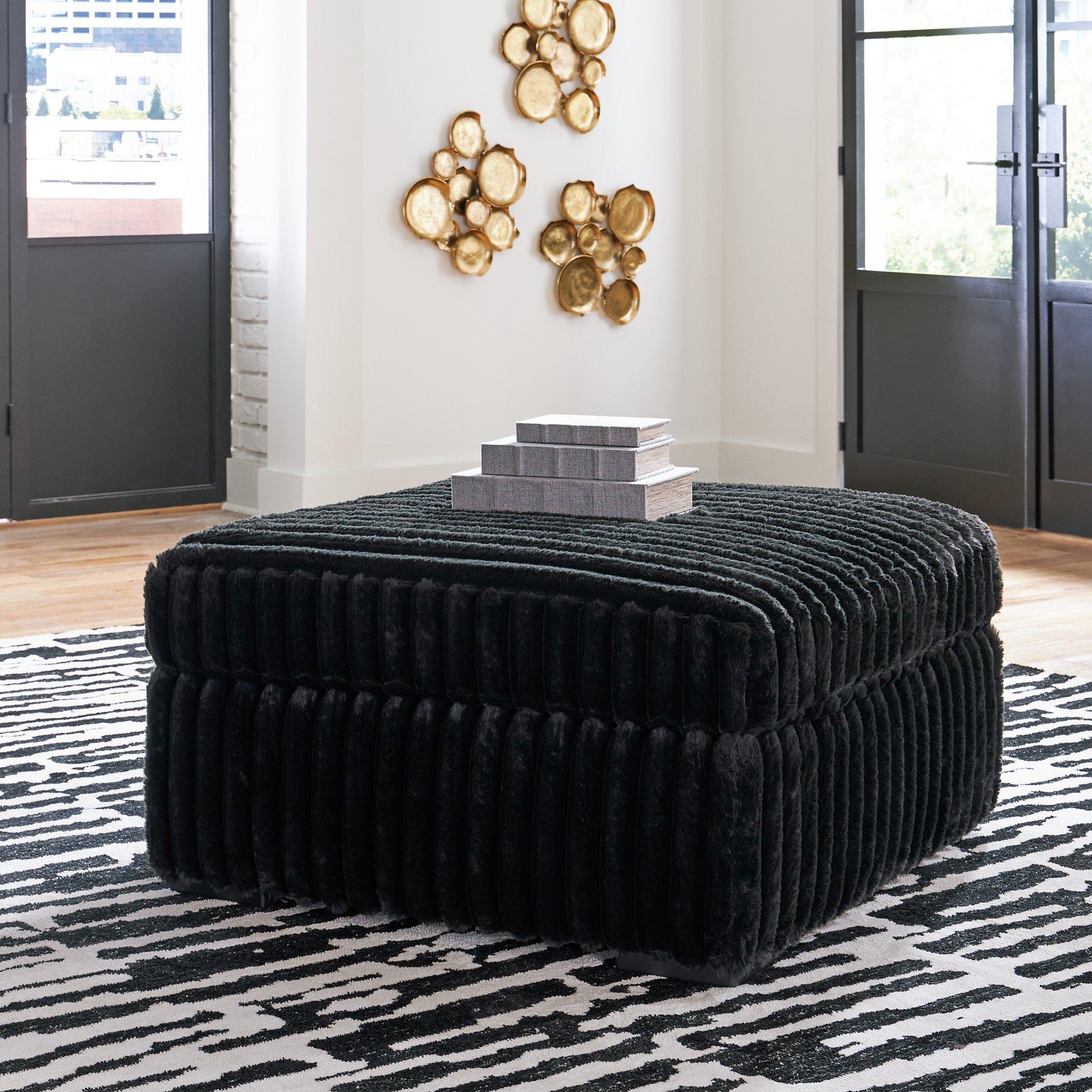 Midnight-Madness Oversized Accent Ottoman - Image 2