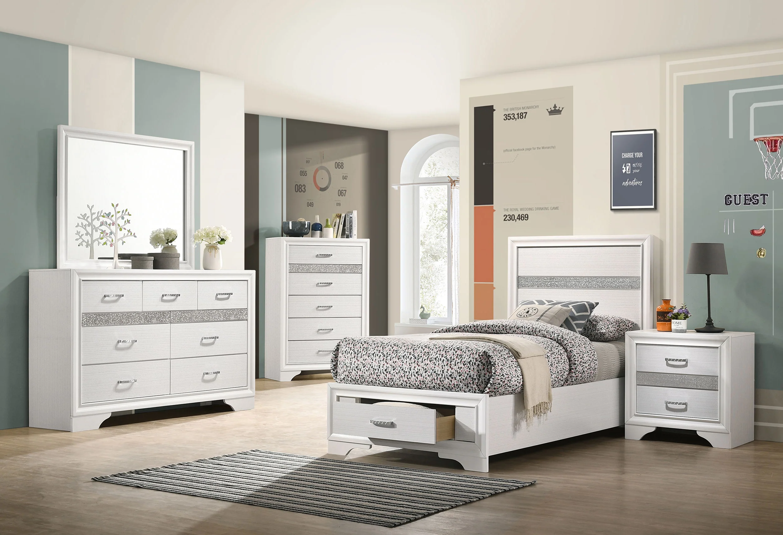 Miranda Panel Platform Storage Bed - Image 51