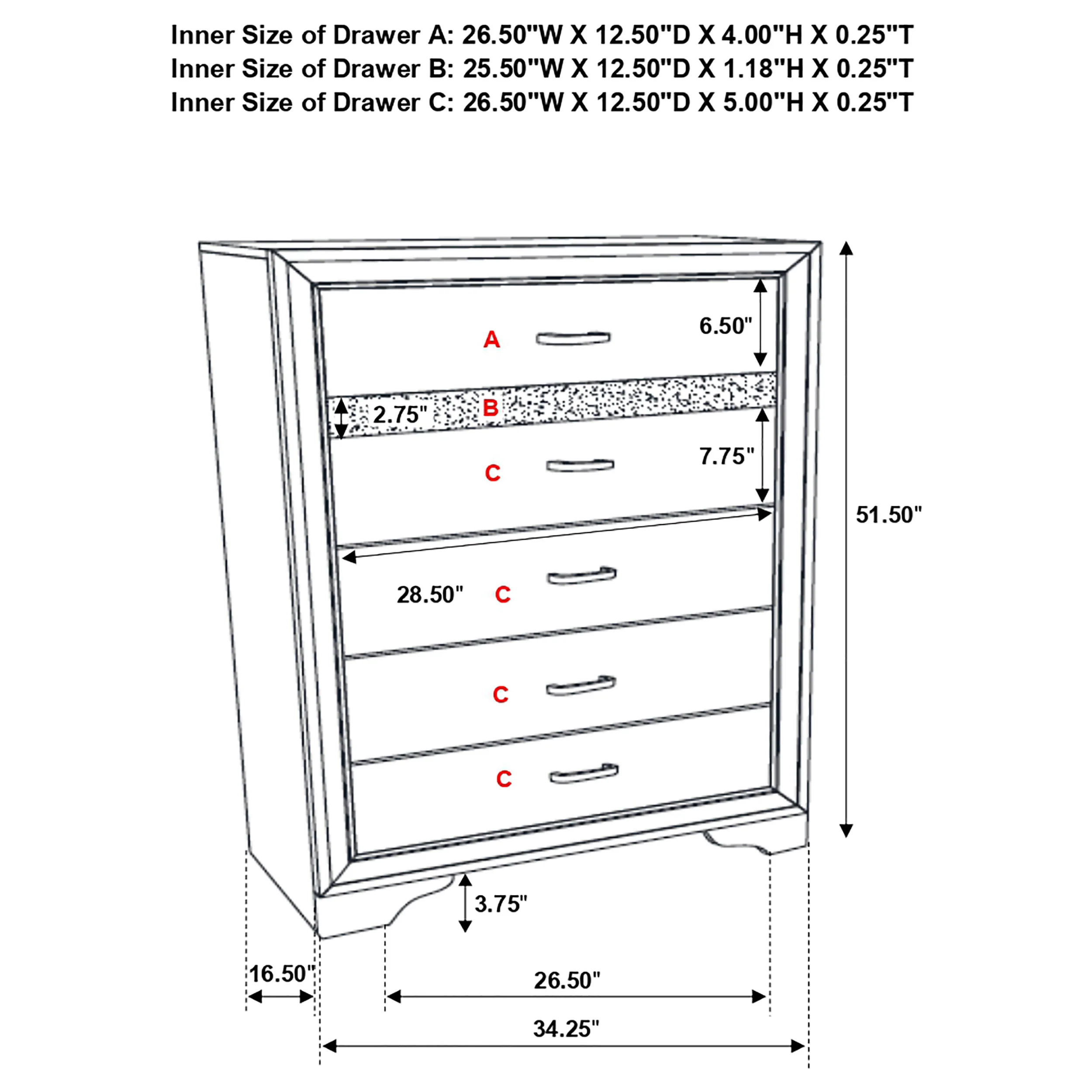 Miranda Chest of Drawers - Image 25