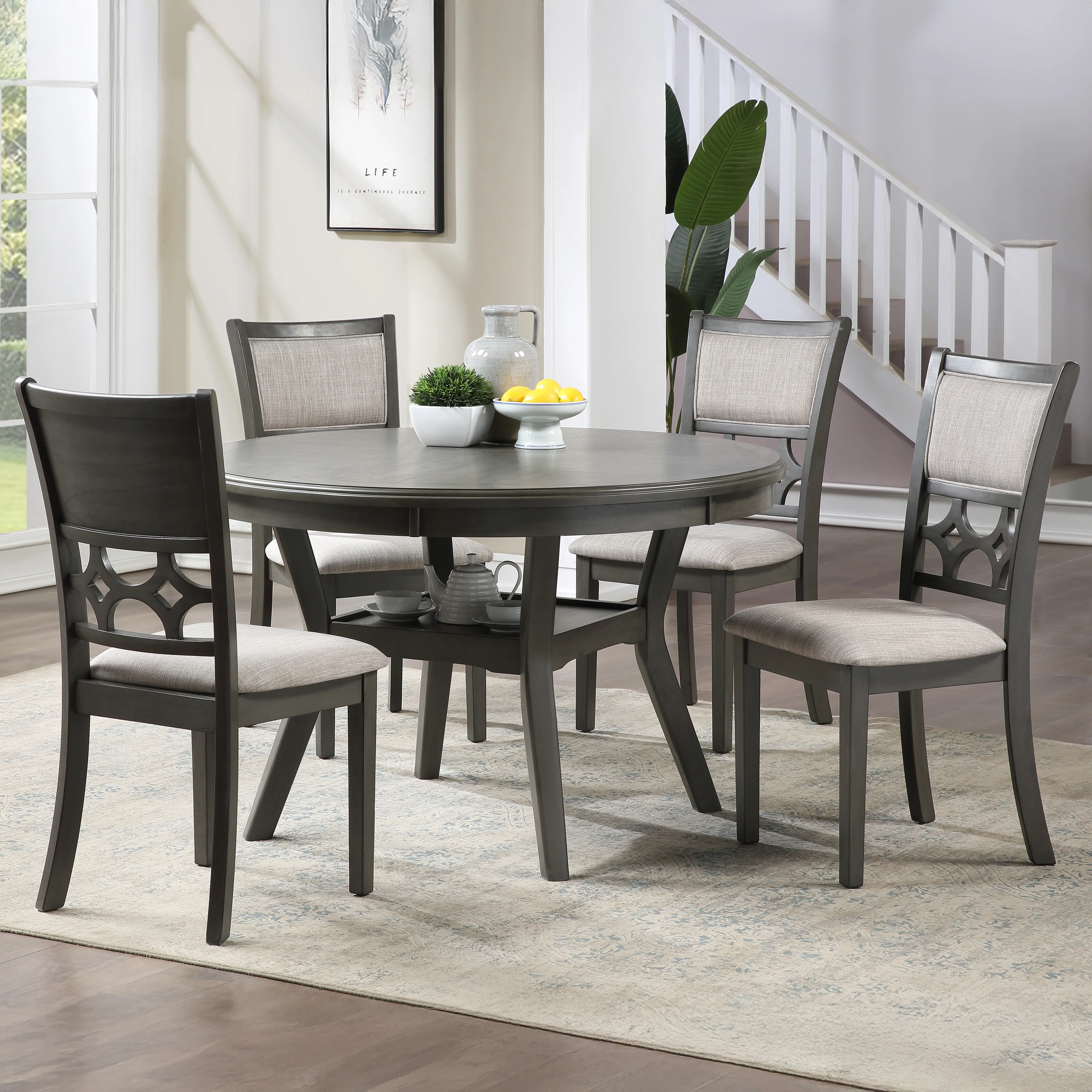 Mitchell 5 Pc Dining Set-Gray - Image 9