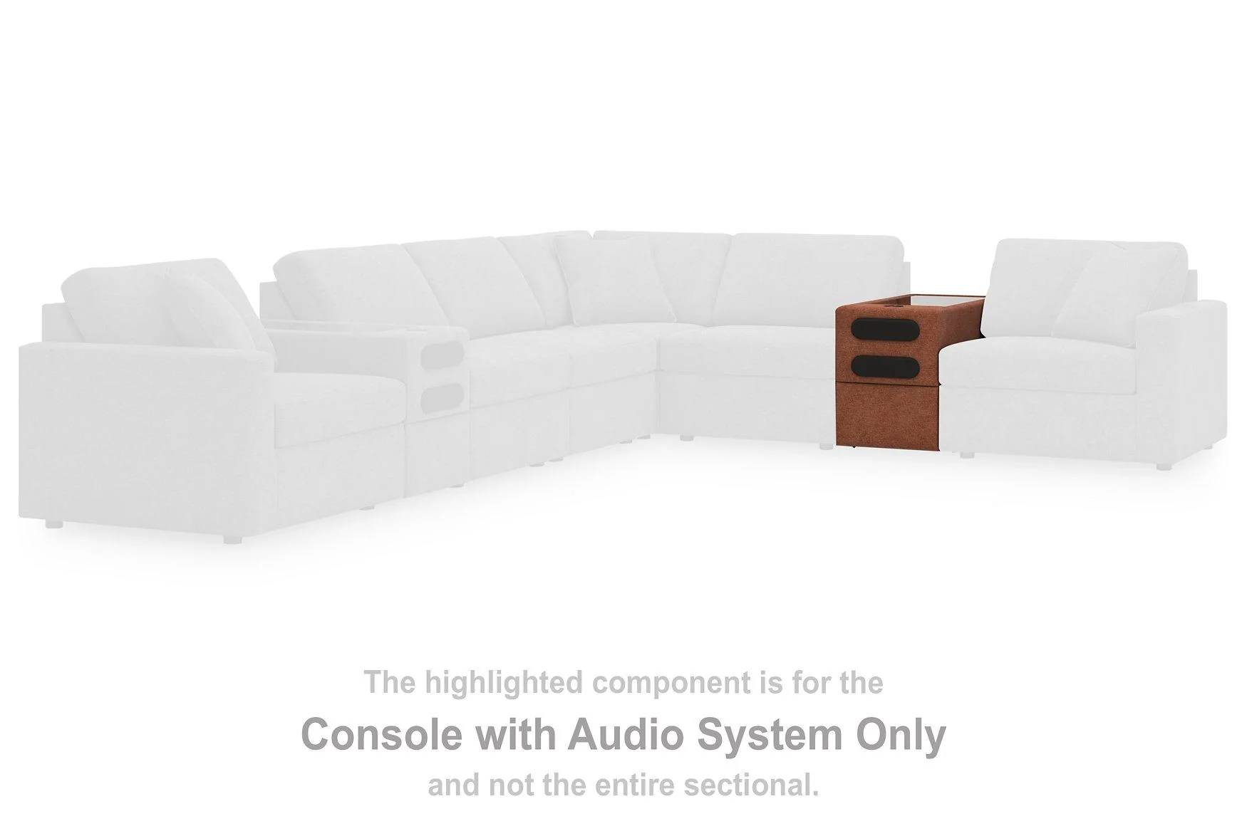 Modmax Sectional Loveseat with Audio System - Image 41
