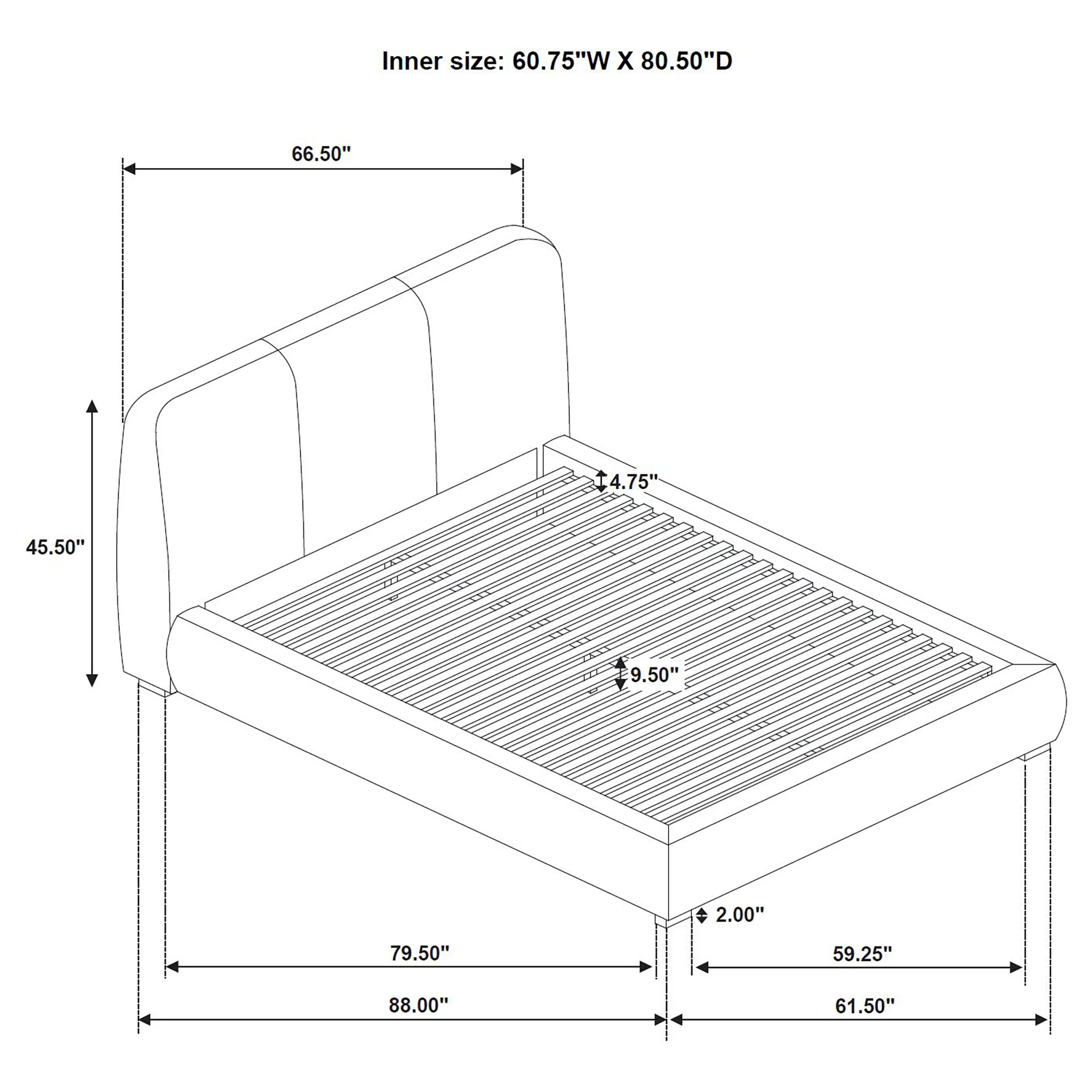 Mokena Panel Platform Bed - Image 8