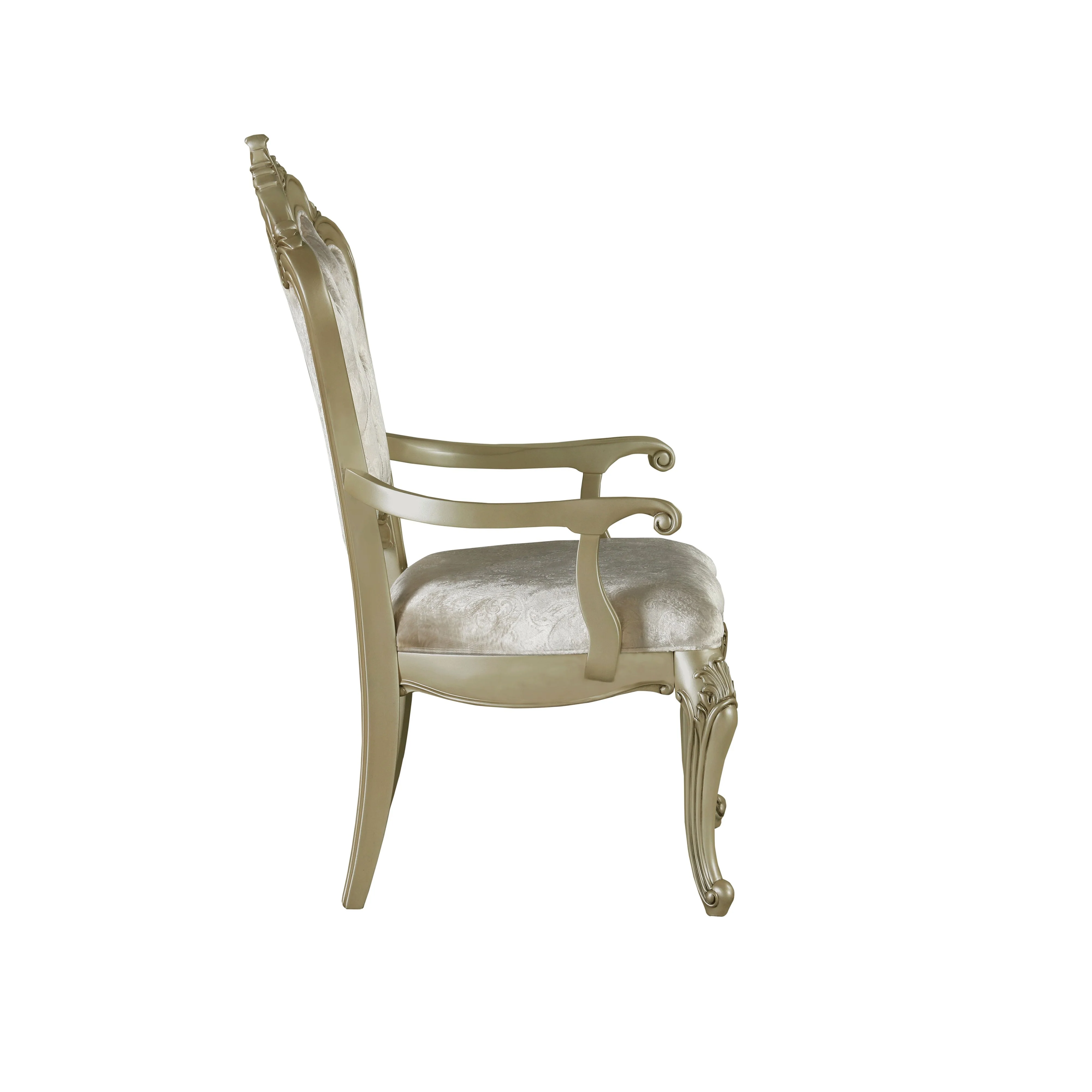 Monique Arm Chair (2/Ctn)-Champagne - Image 3