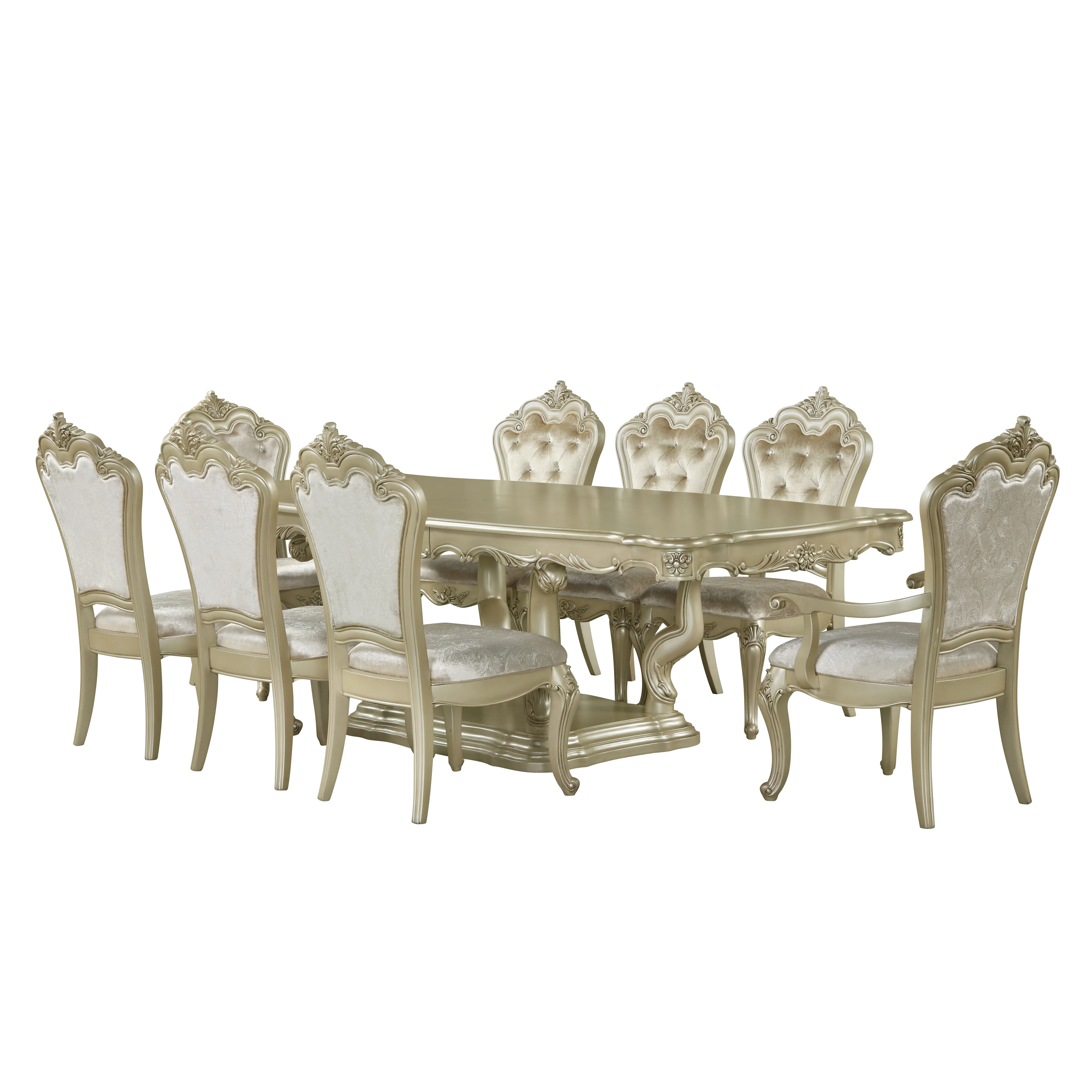 Monique Arm Chair (2/Ctn)-Champagne - Image 6