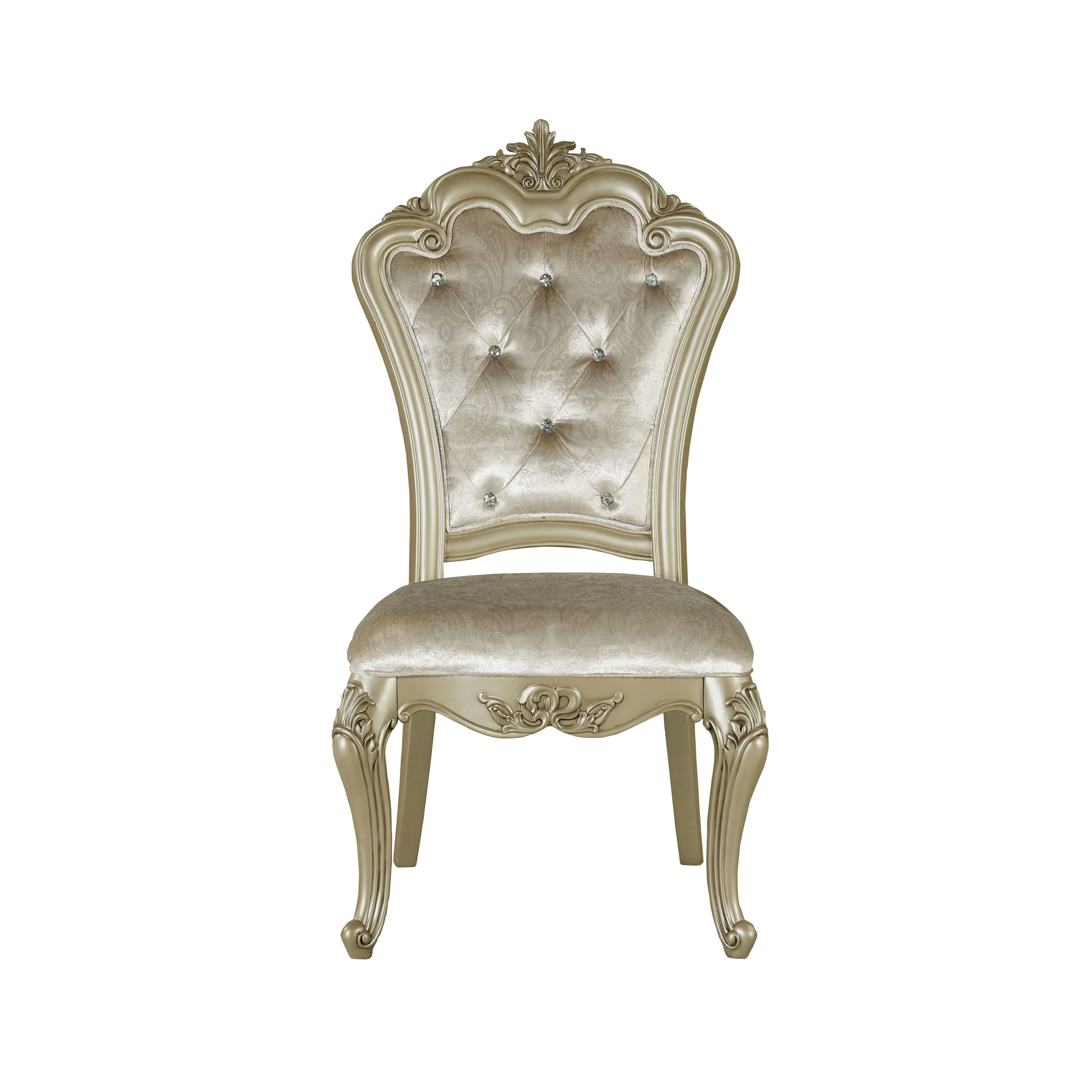 Monique Side Chair (2/Ctn)-Champagne - Image 2