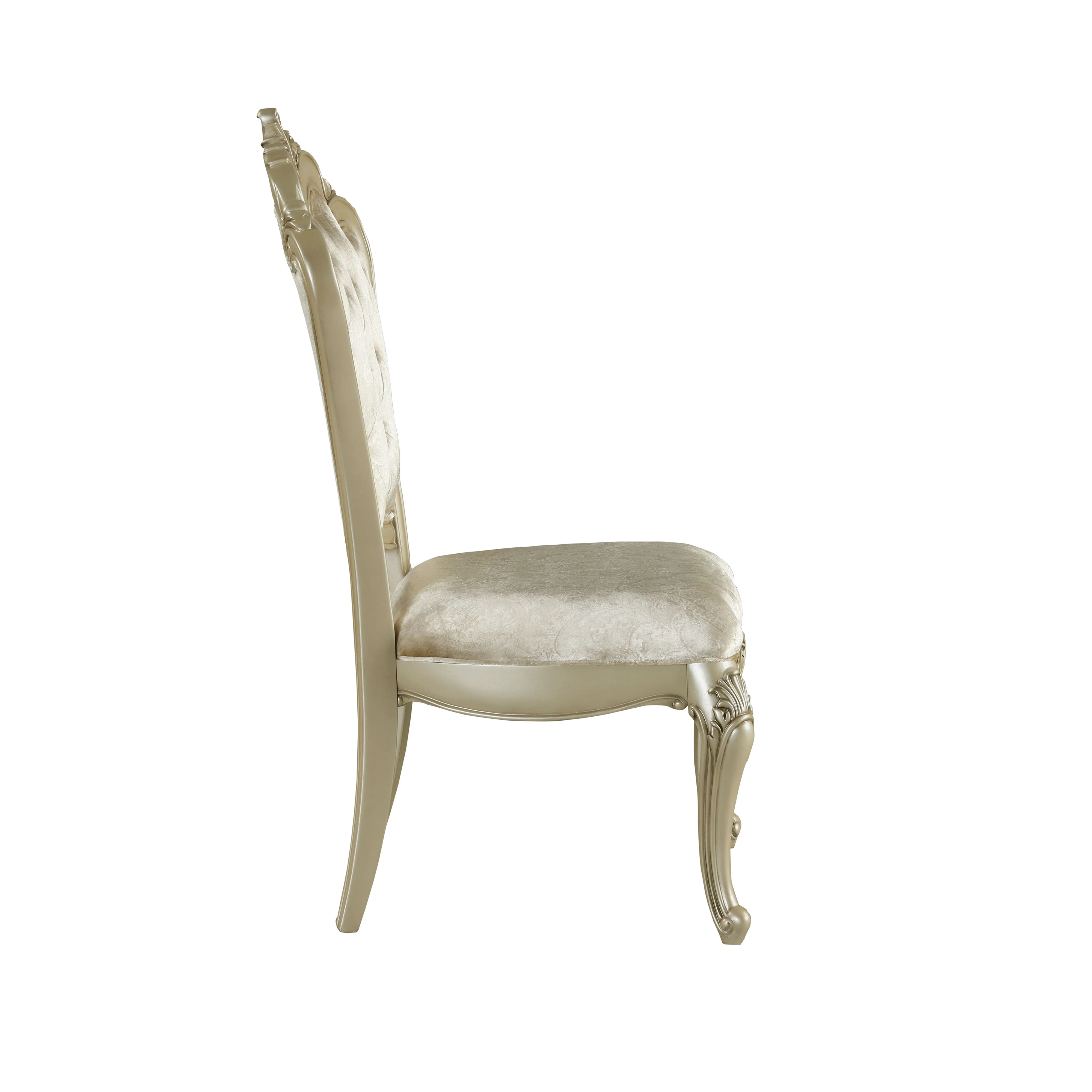 Monique Side Chair (2/Ctn)-Champagne - Image 3
