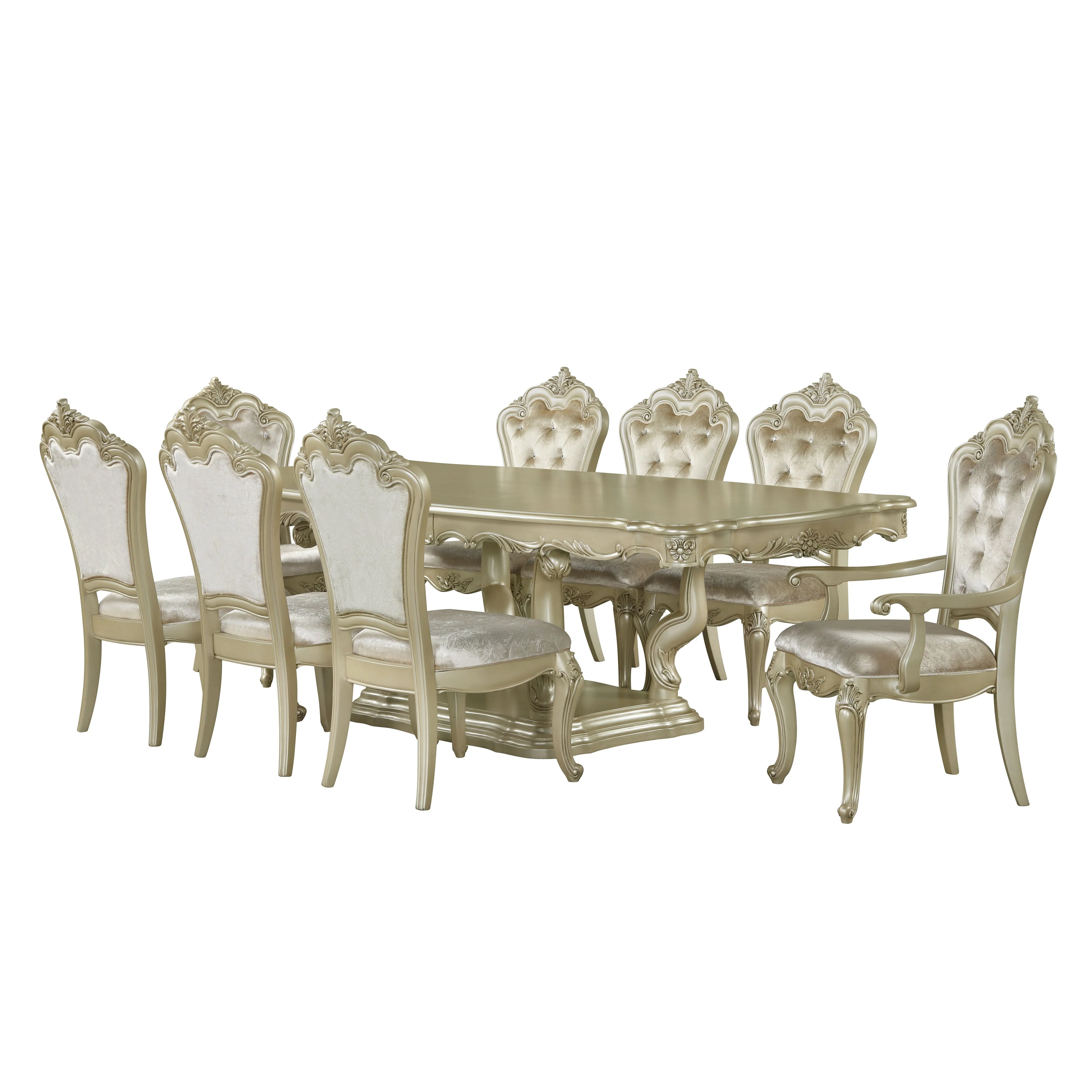 Monique Side Chair (2/Ctn)-Champagne - Image 7