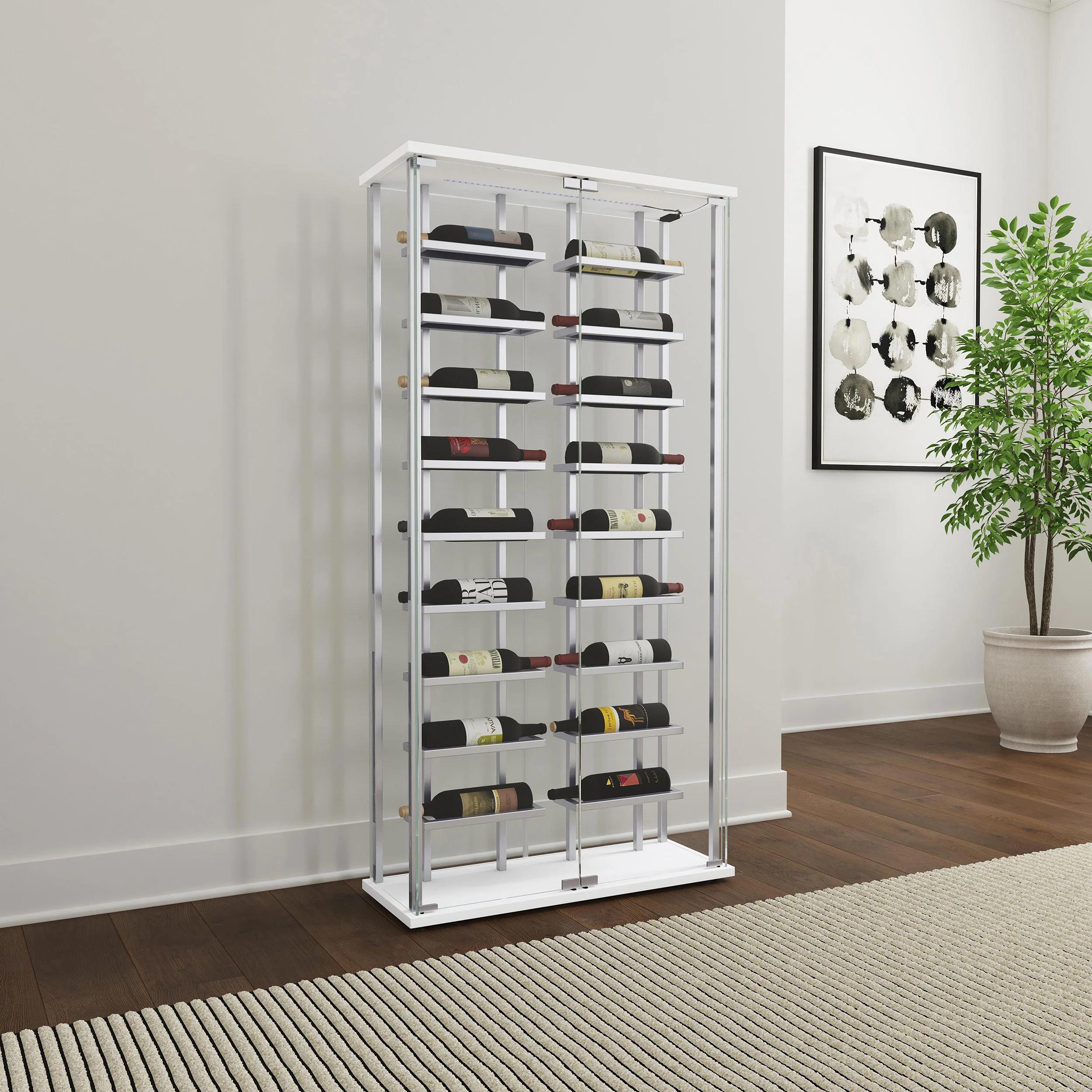 Montara Wine Cabinet with LED Lighting - Image 2