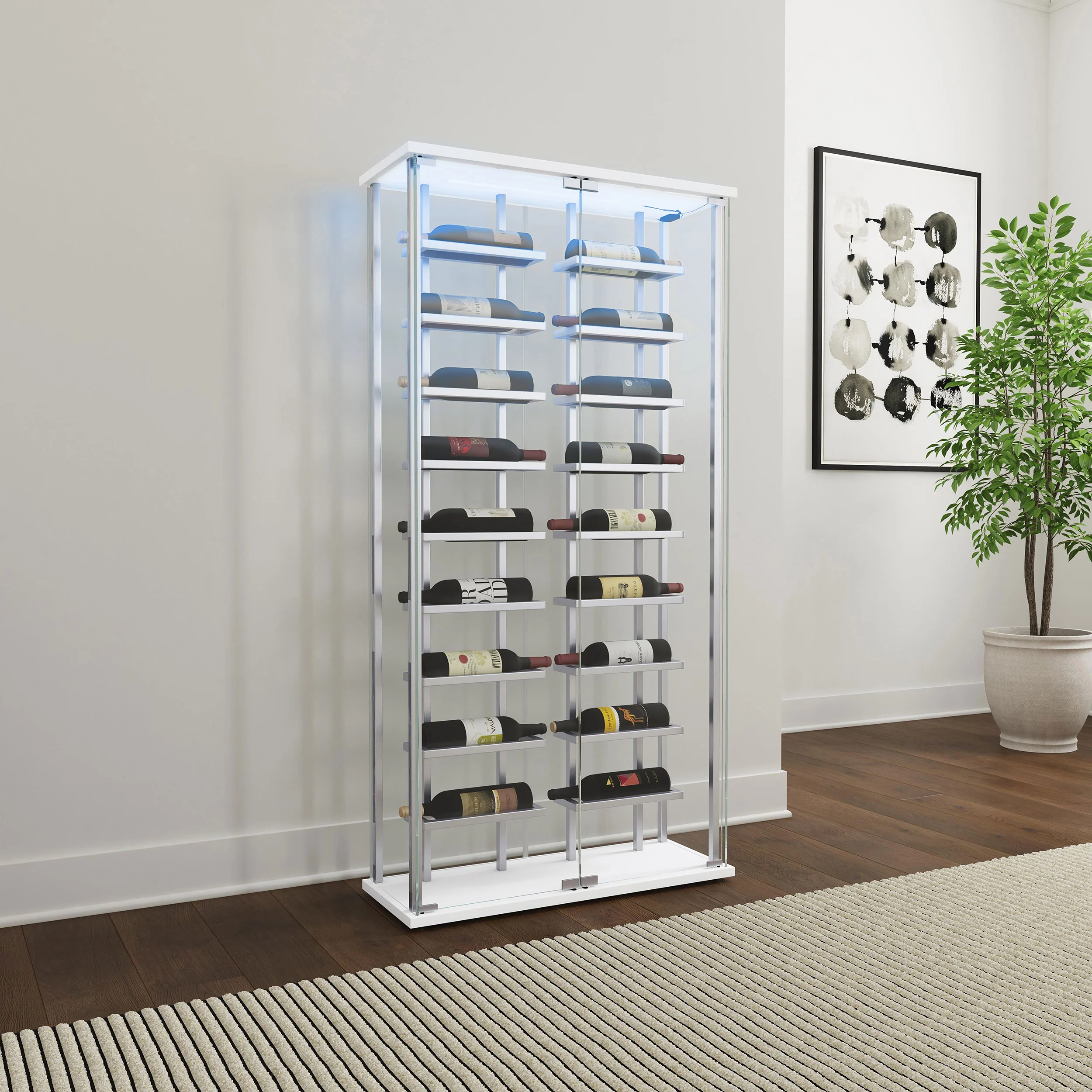 Montara Wine Cabinet with LED Lighting - Image 3