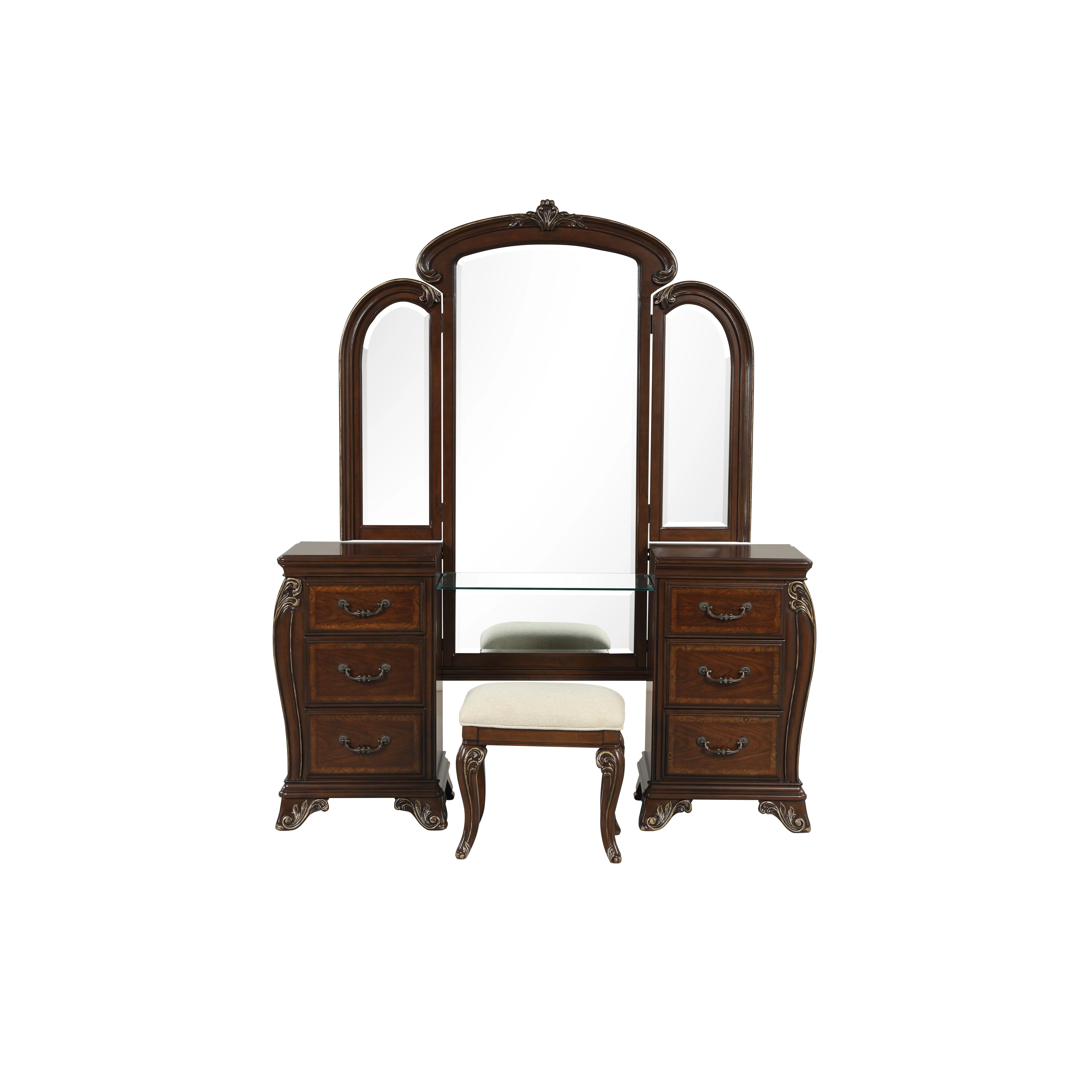 MONTECITO VANITY STOOL - CHERRY - Image 2