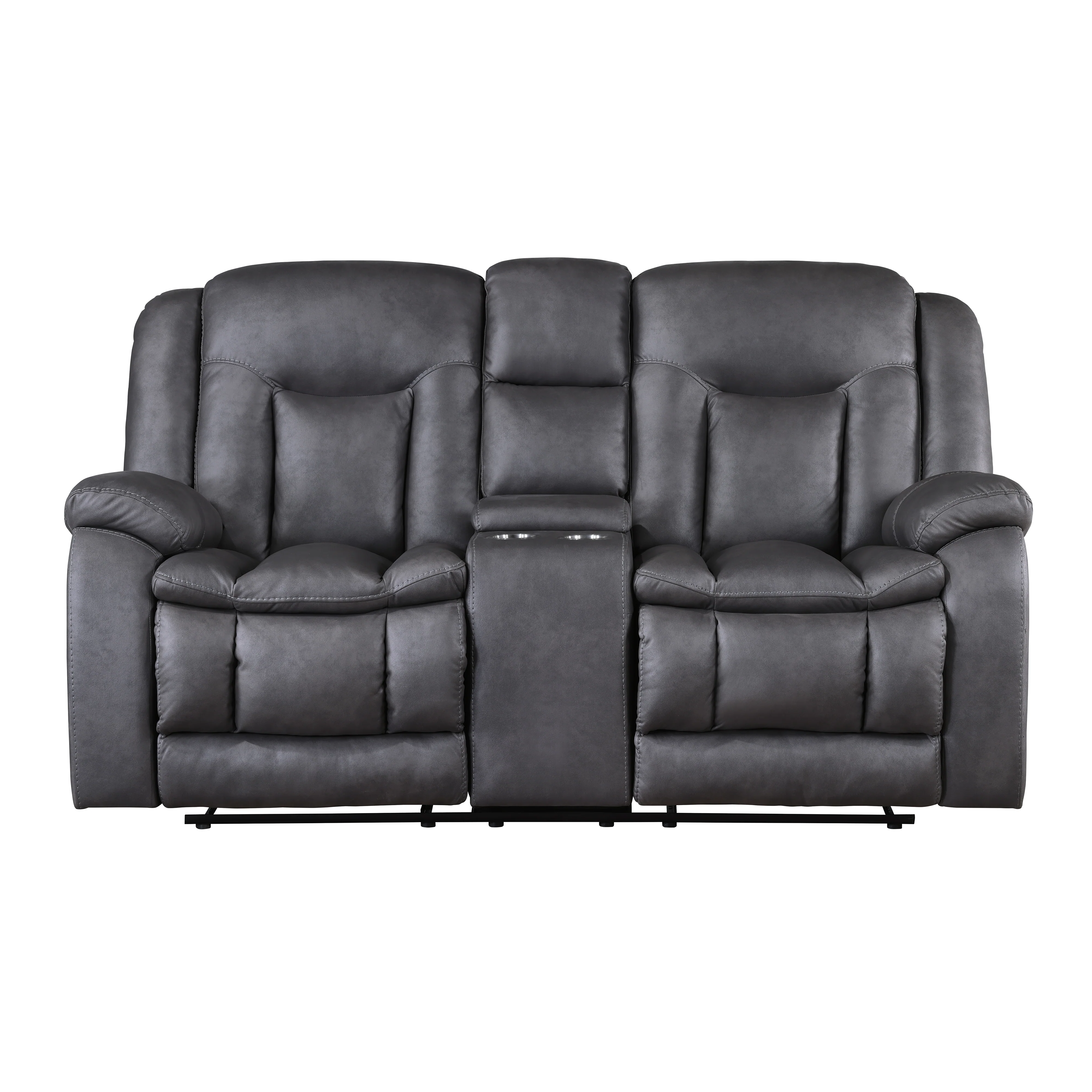 Morello Console Loveseat W/Pwr Fr-Gray - Image 2