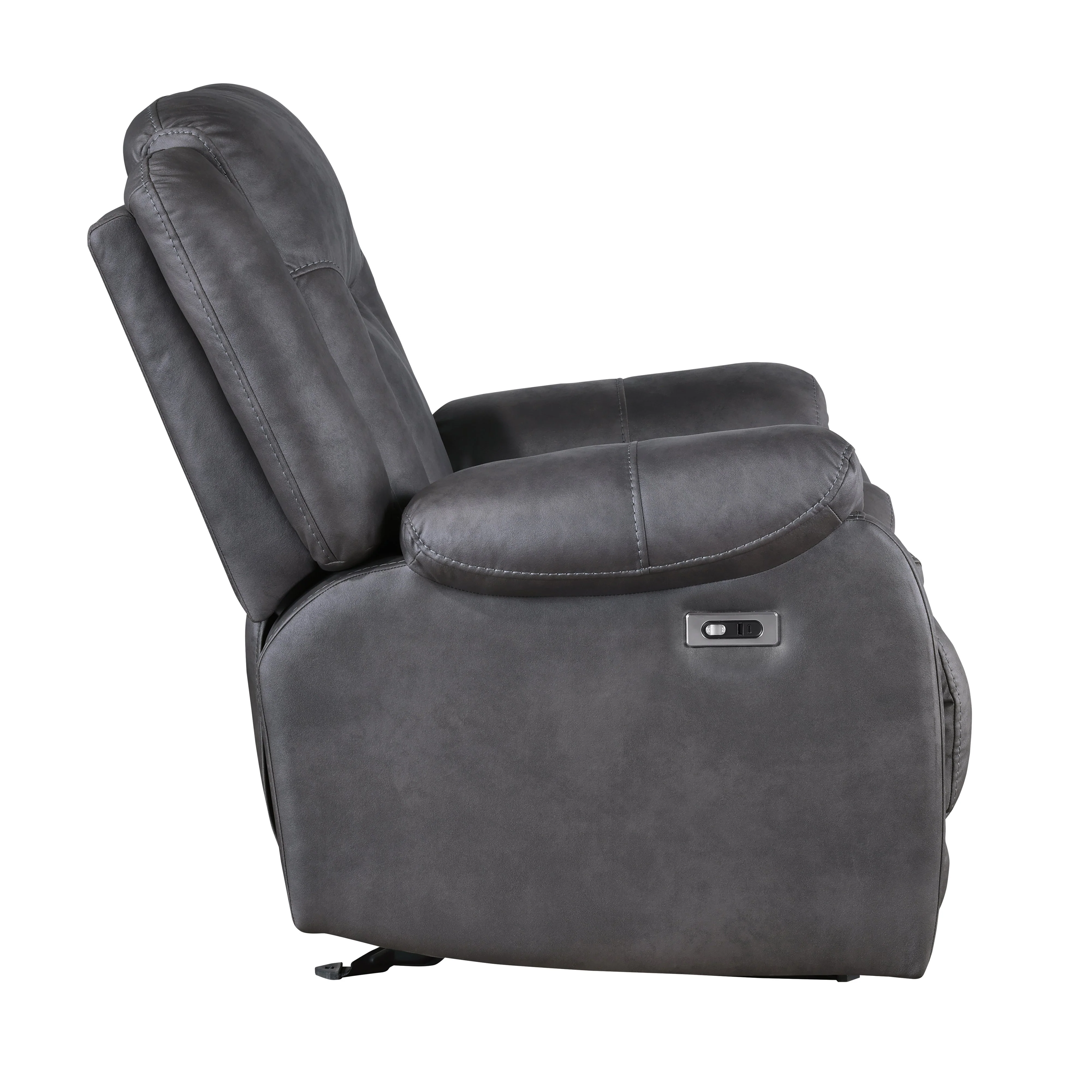 Morello Glider Recliner W/Pwr Fr- Gray - Image 4