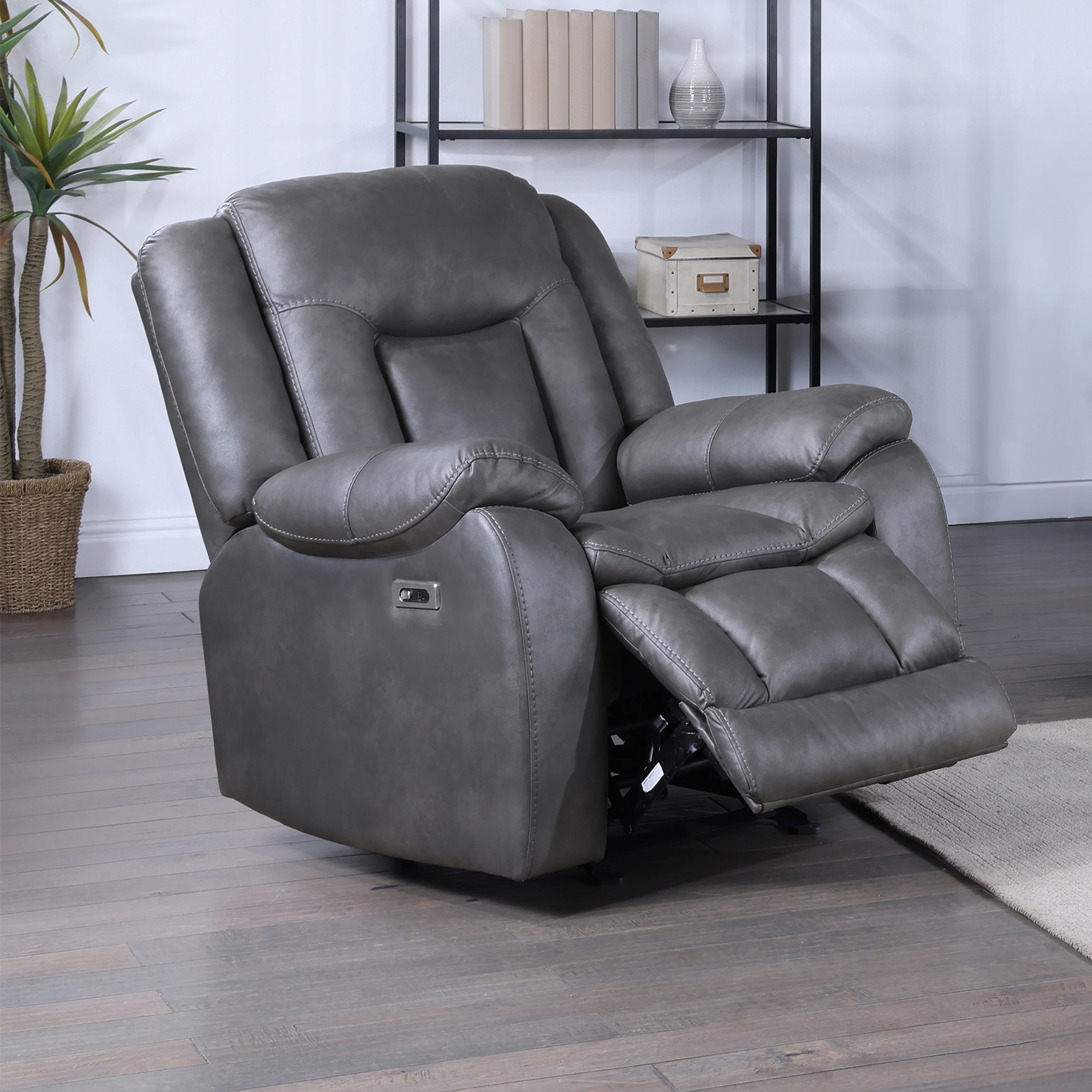 Morello Glider Recliner W/Pwr Fr- Gray - Image 7
