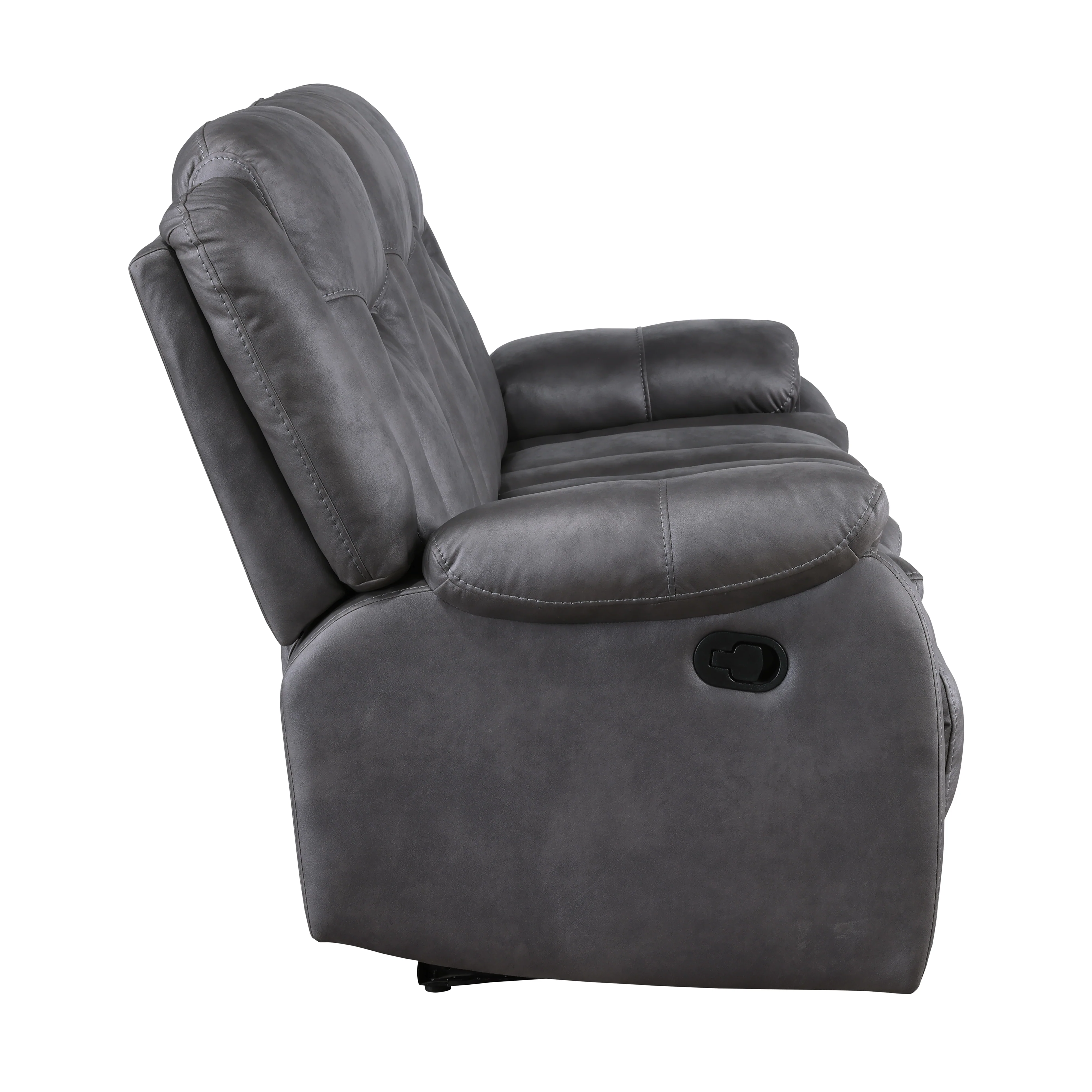 Morello Sofa W/Dual Recliner- Gray - Image 4