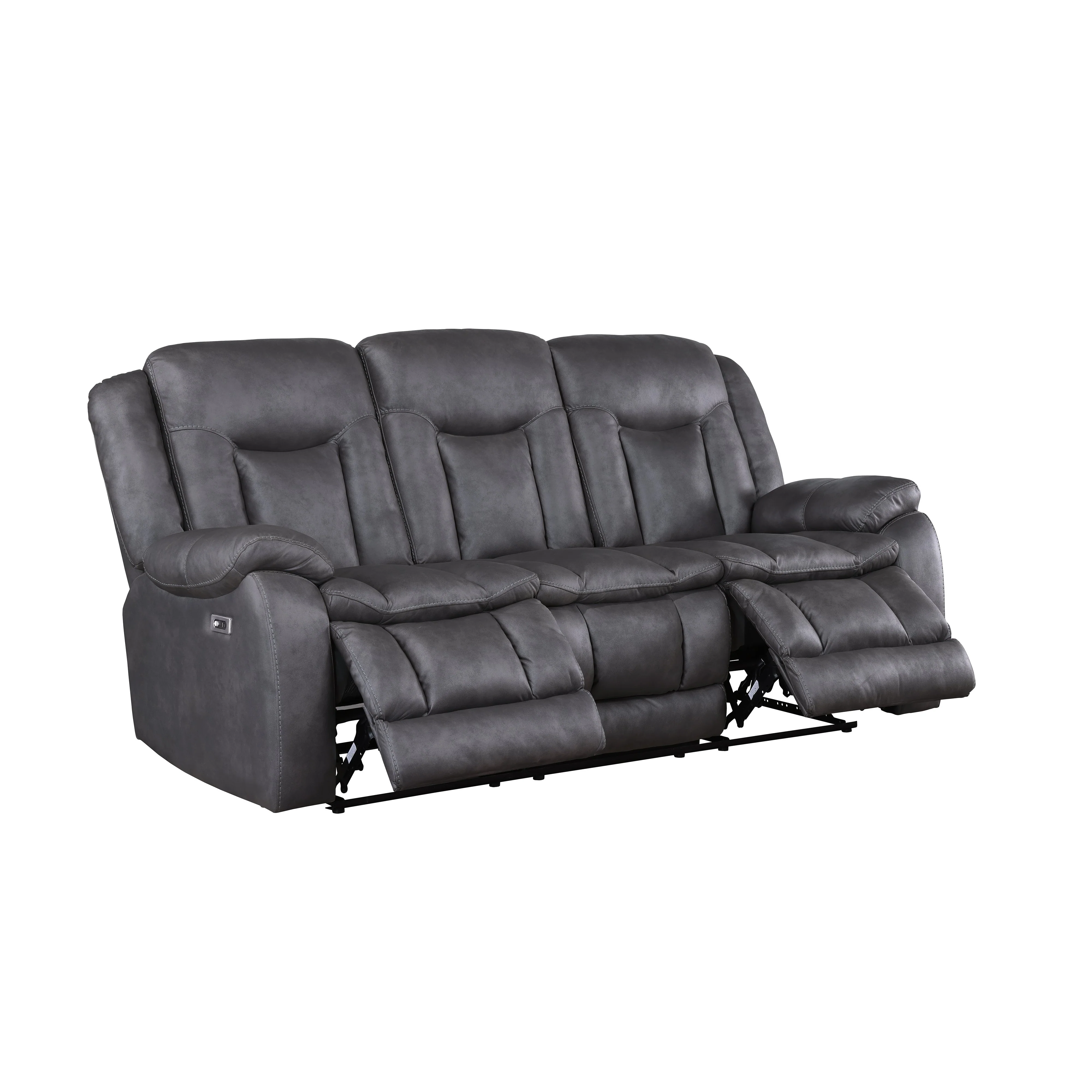 Morello Sofa W/Pwr Fr- Gray - Image 3