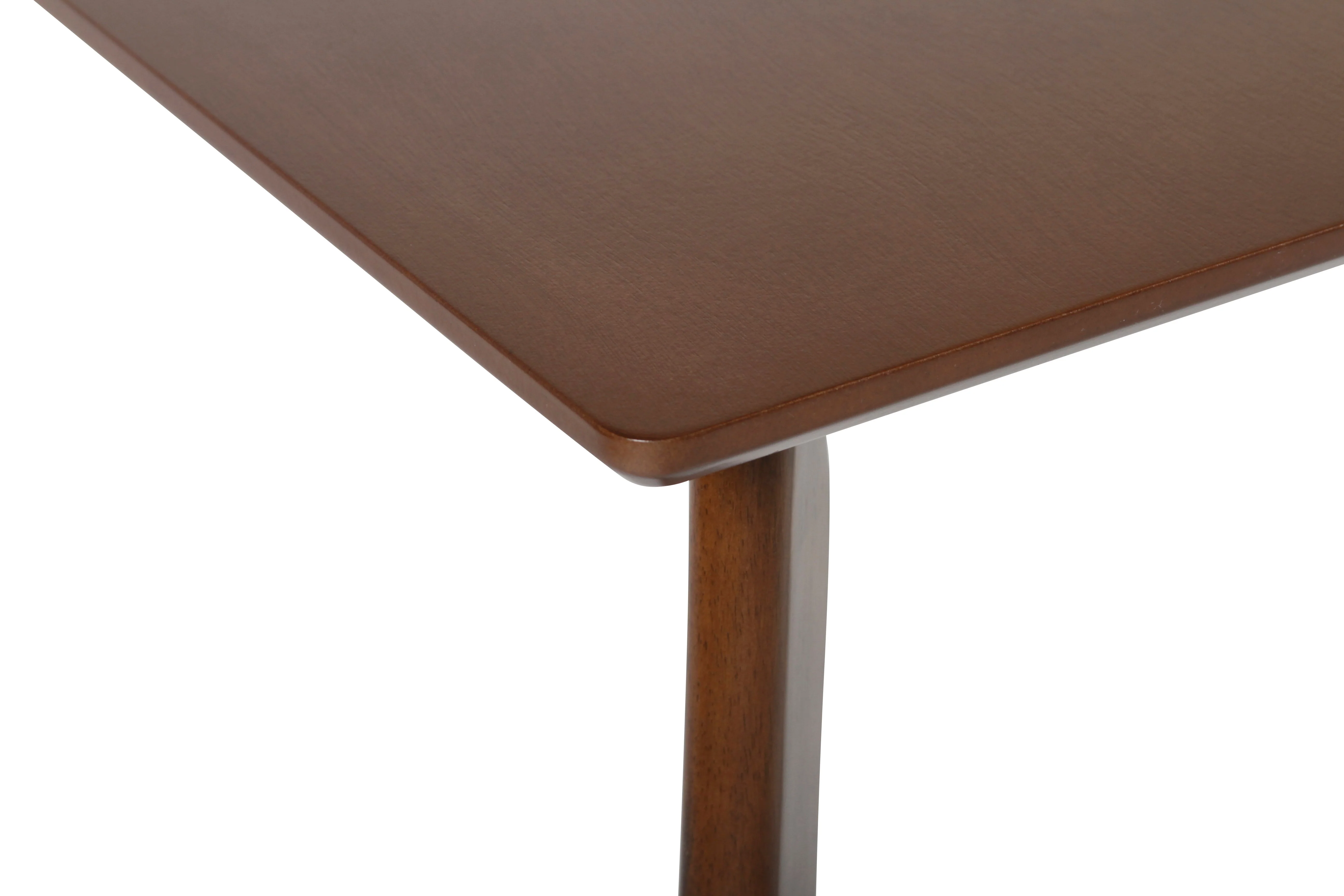Morocco 47" Rectangle Dining Table-Walnut Brown - Image 4