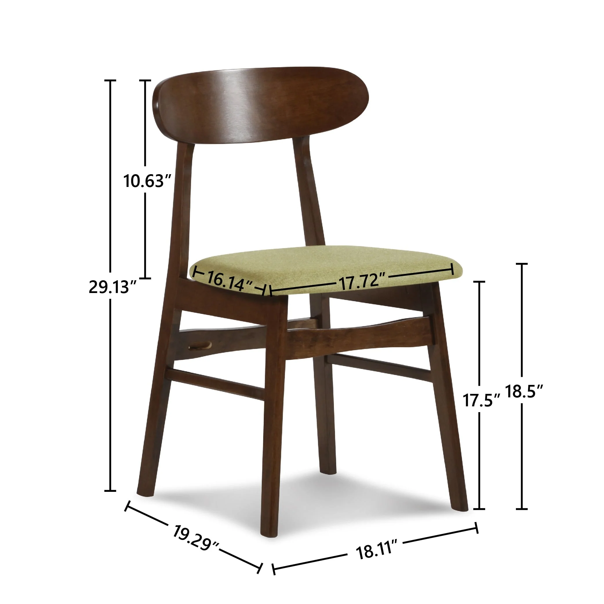 Morocco Dining Chair W/Green Seat Cushion (2 Per Carton) - Image 7
