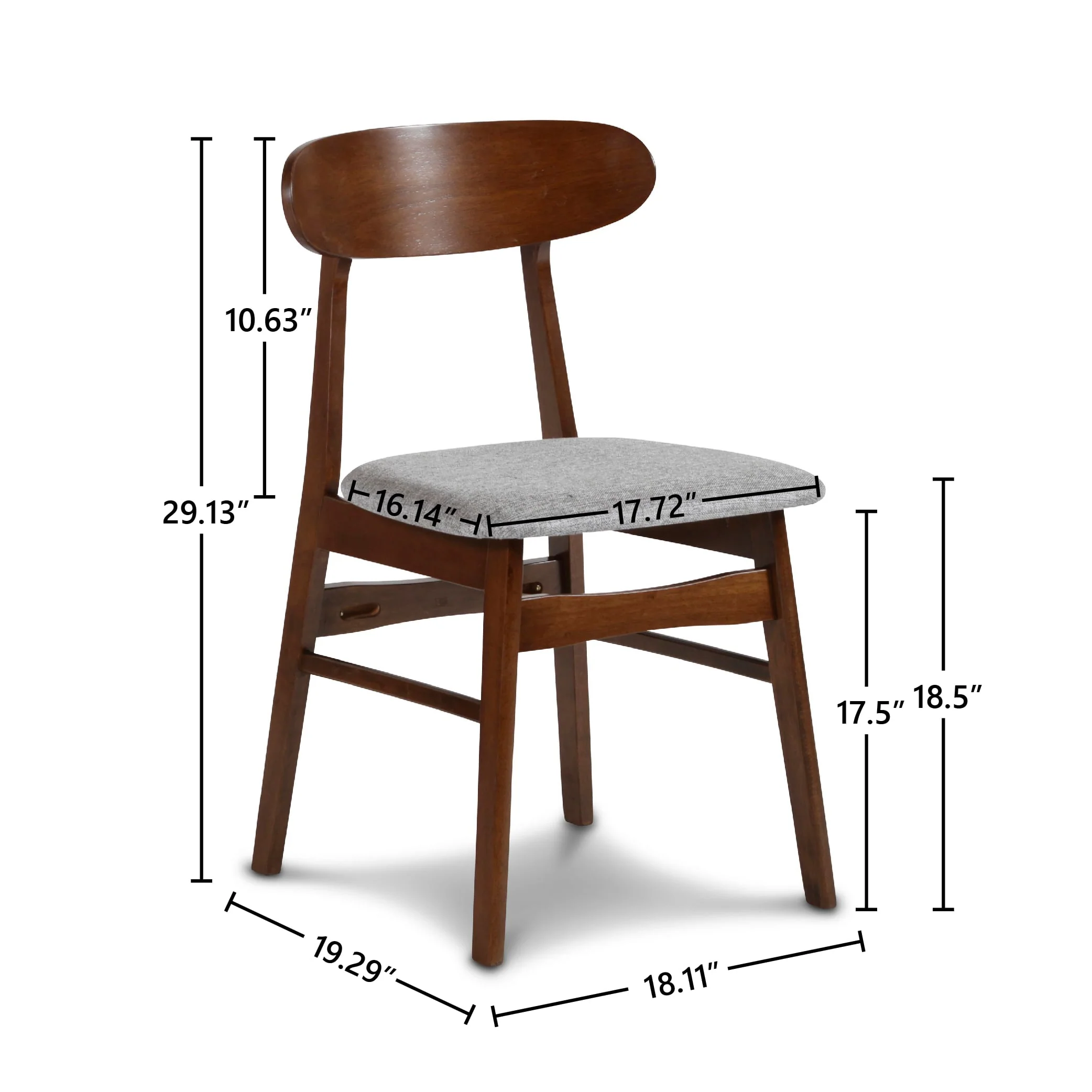 Morocco Dining Chair W/Light Gray Seat Cushion (2 Per Carton - Image 7