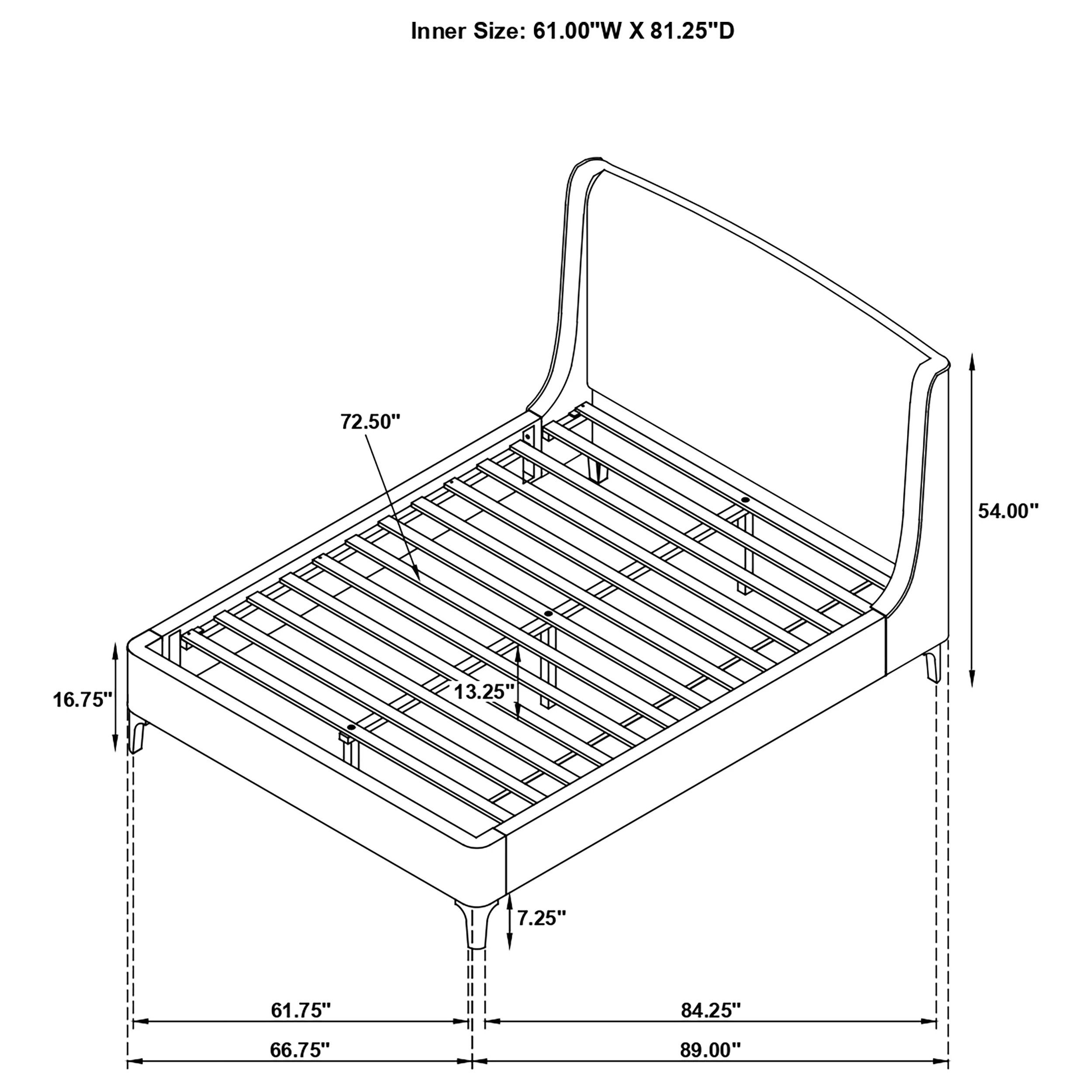 Mosby Wingback Platform Bed - Image 13