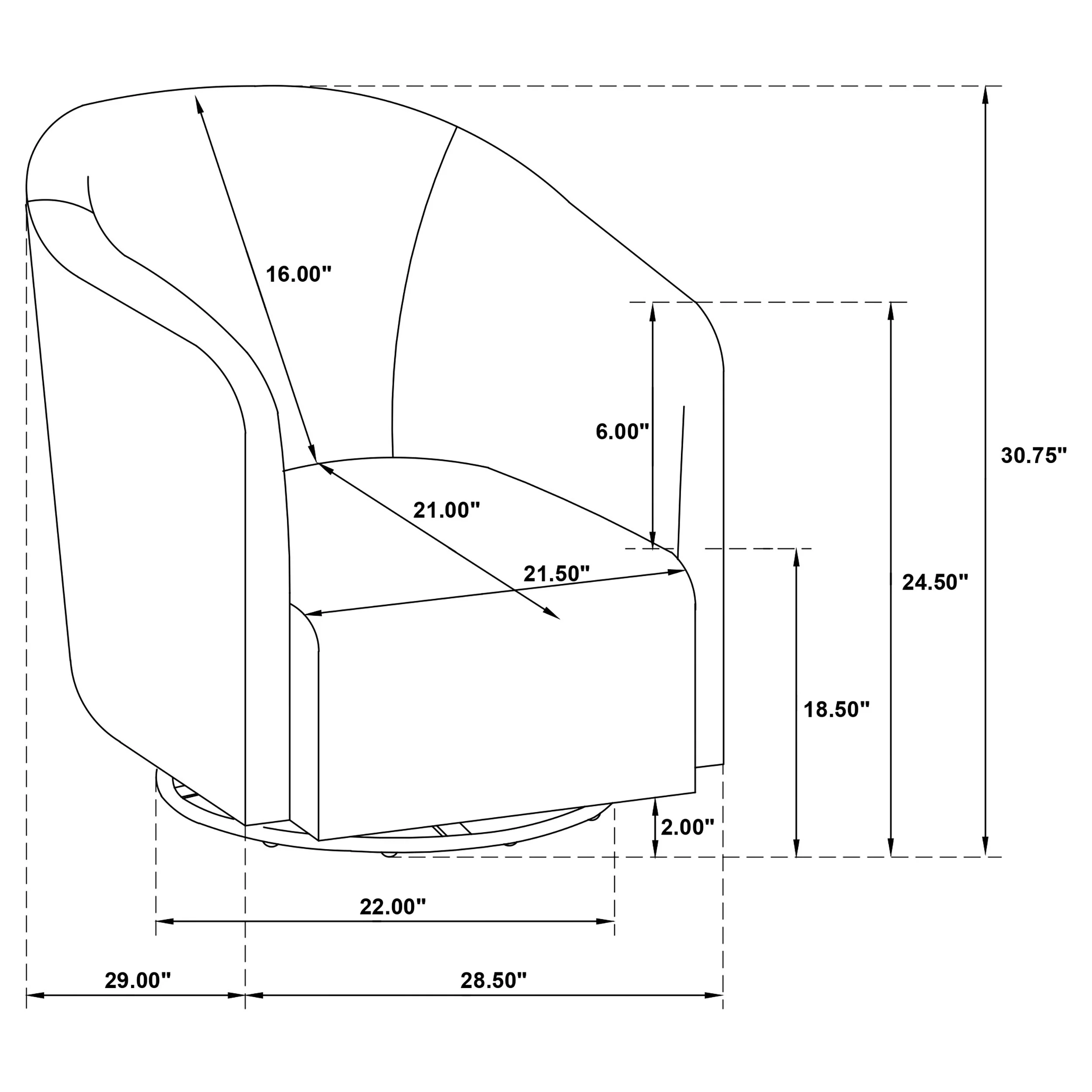 Mossbrook Swivel Accent Chair - Image 22