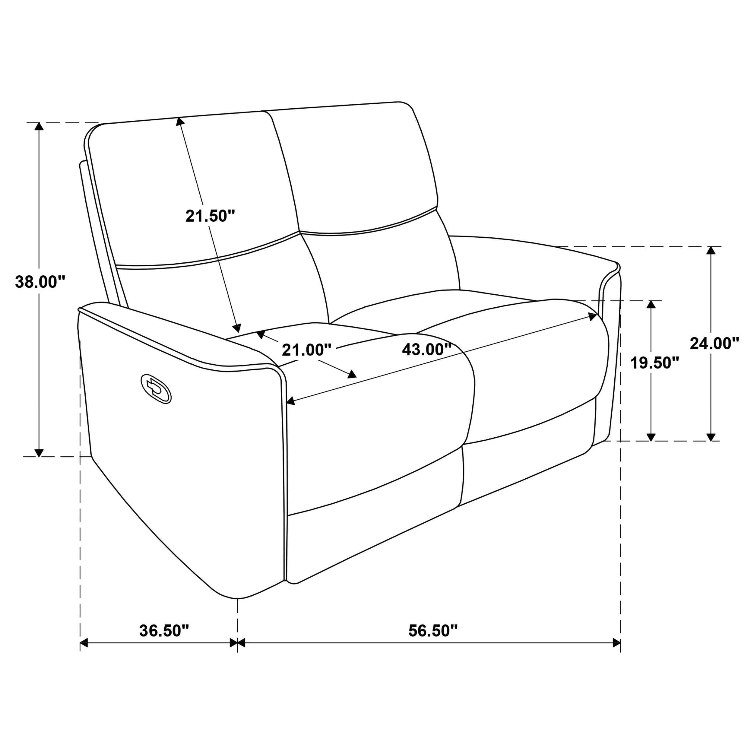 Navarro Reclining Loveseat - Image 30