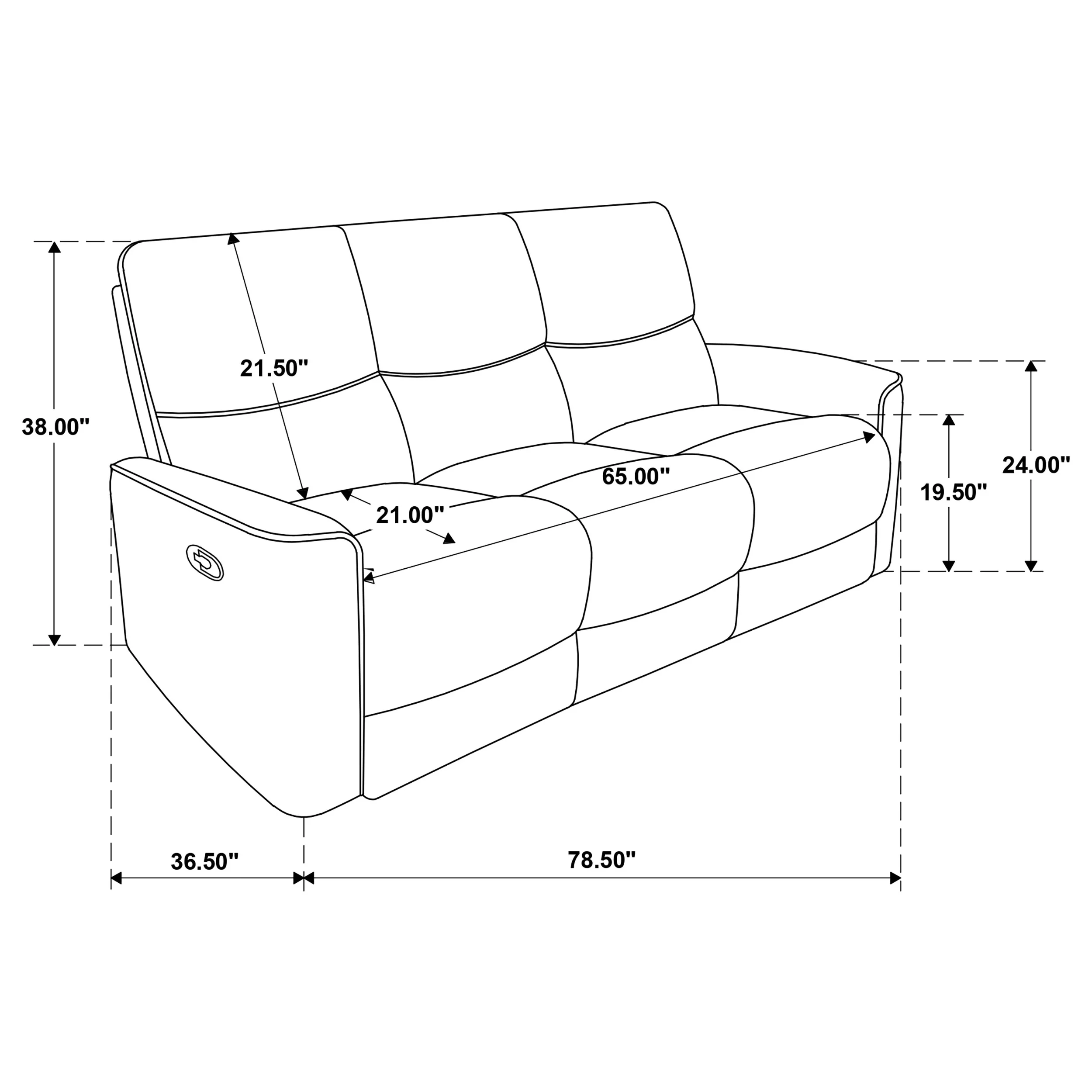 Navarro Reclining Sofa Set - Image 15