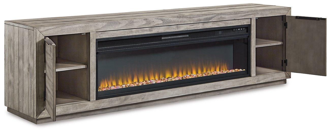 Naydell 92" TV Stand with Electric Fireplace - Image 16