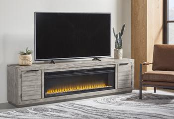 Naydell 92" TV Stand with Electric Fireplace - Image 3