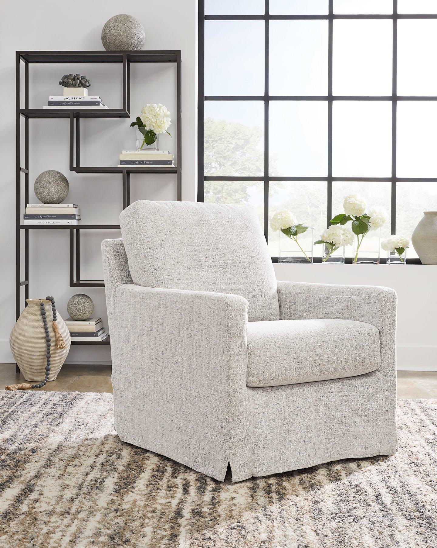 Nenana Next-Gen Nuvella Swivel Glider Accent Chair - Image 2