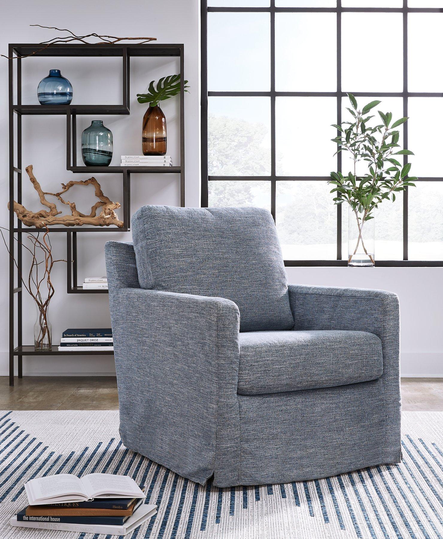 Nenana Next-Gen Nuvella Swivel Glider Accent Chair - Image 8