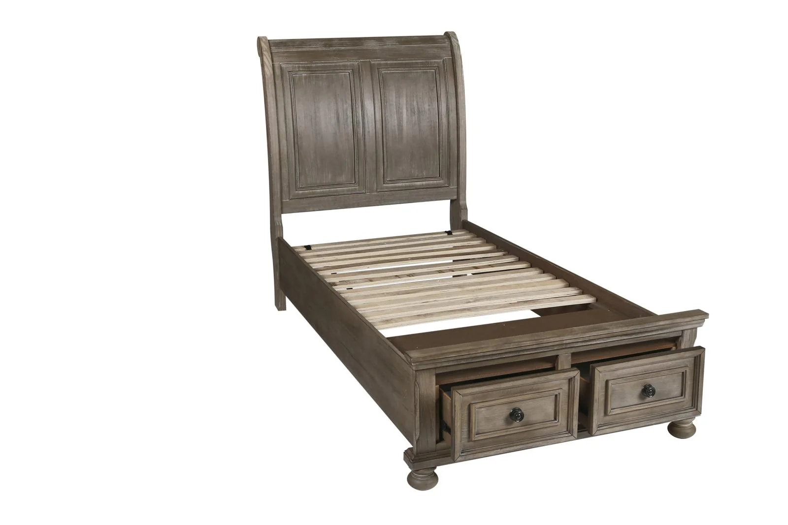 New Classic Furniture Allegra Youth Twin Storage Bed in Pewter - Image 4