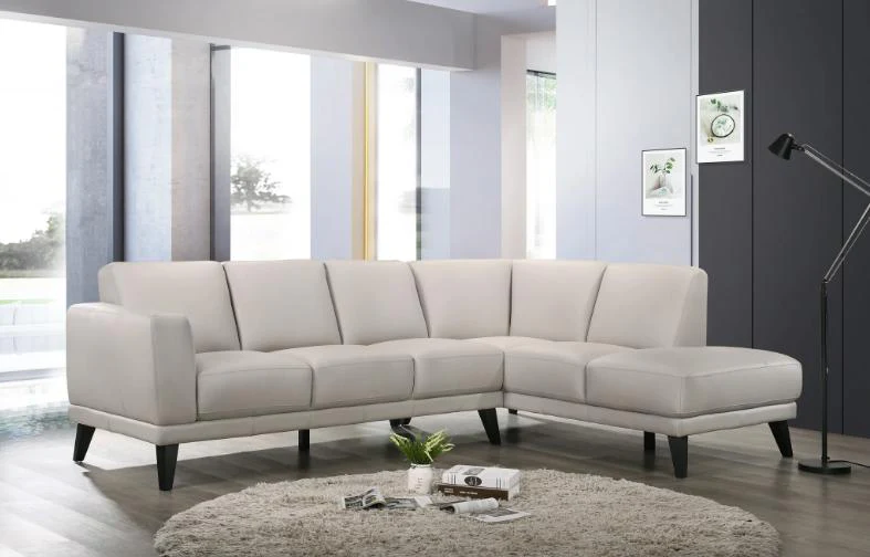 New Classic Altamura Sectional w/ LAF 3 Seat Sofa in Mist Gray - Image 3