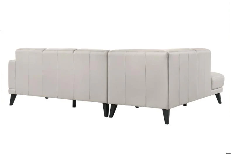 New Classic Altamura Sectional w/ RAF 3 Seat Sofa in Mist Gray - Image 2