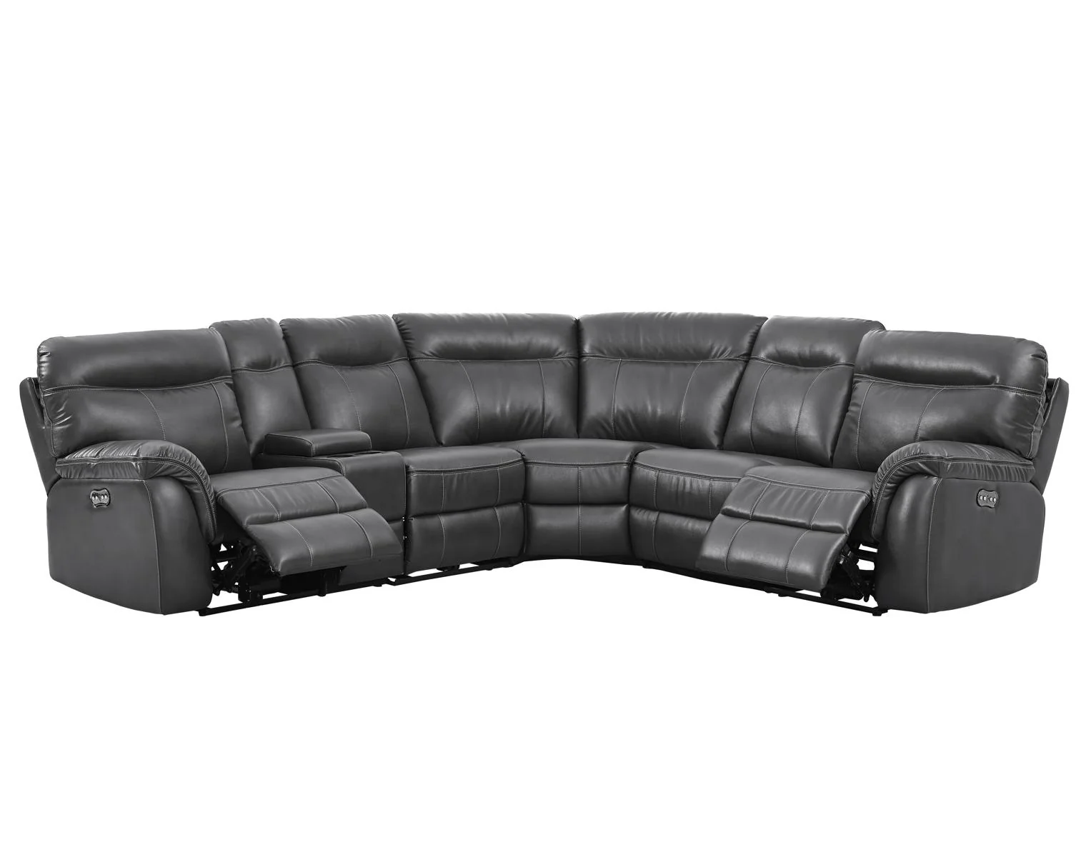 New Classic Atlas Power Armless Recliner in Gray - Image 2
